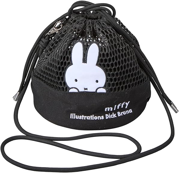 【日本直送】Miffy透氣抽繩單肩包｜夏天出街必備網眼斜揹包
