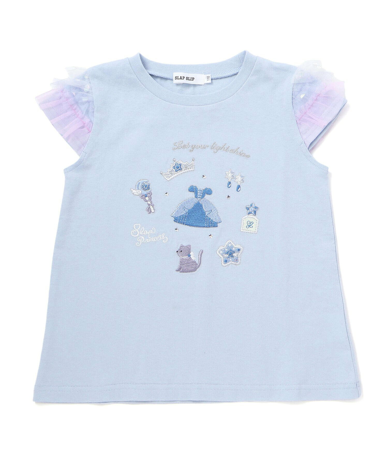 🆕【⭐訂購⭐】  日本直送🌀薄紗袖 公主主題圖案刺繡 短袖Tee［3款選］🌀[ELDA-0035][260426]