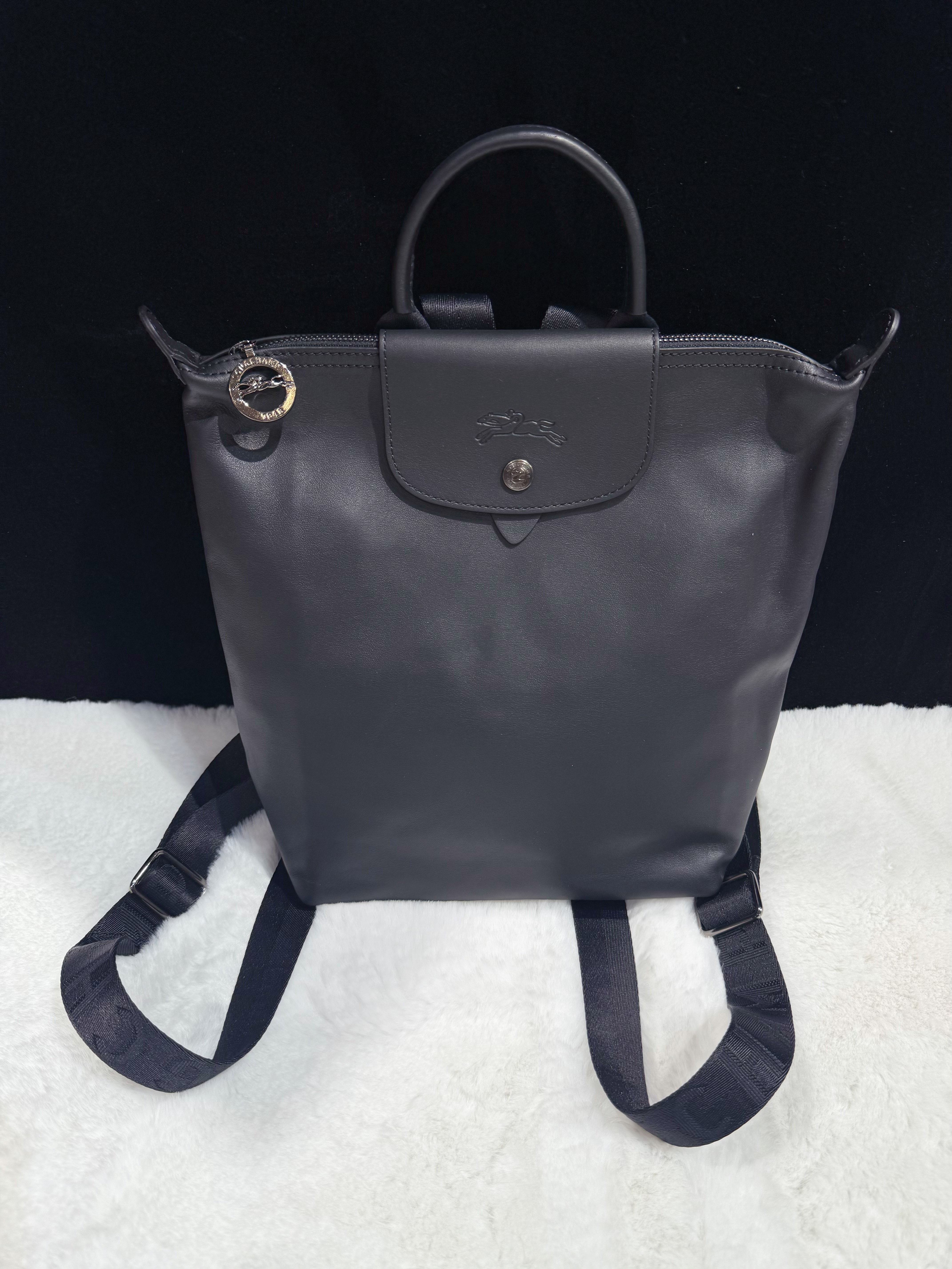 Longchamp backpack blk/lamb