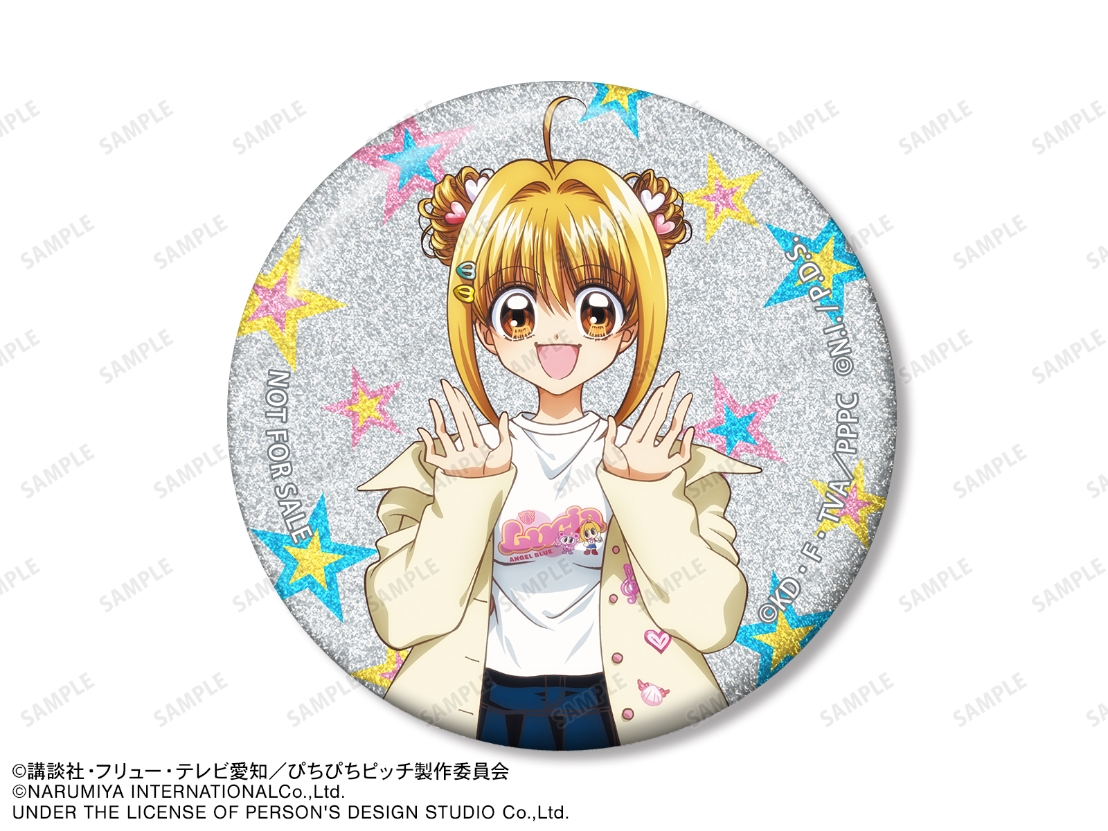 唱k小魚仙 × ANGEL BLUE 彩閃襟章 #P-MMG0742 [armabianca] (PRE-ORDER) [2026/06]