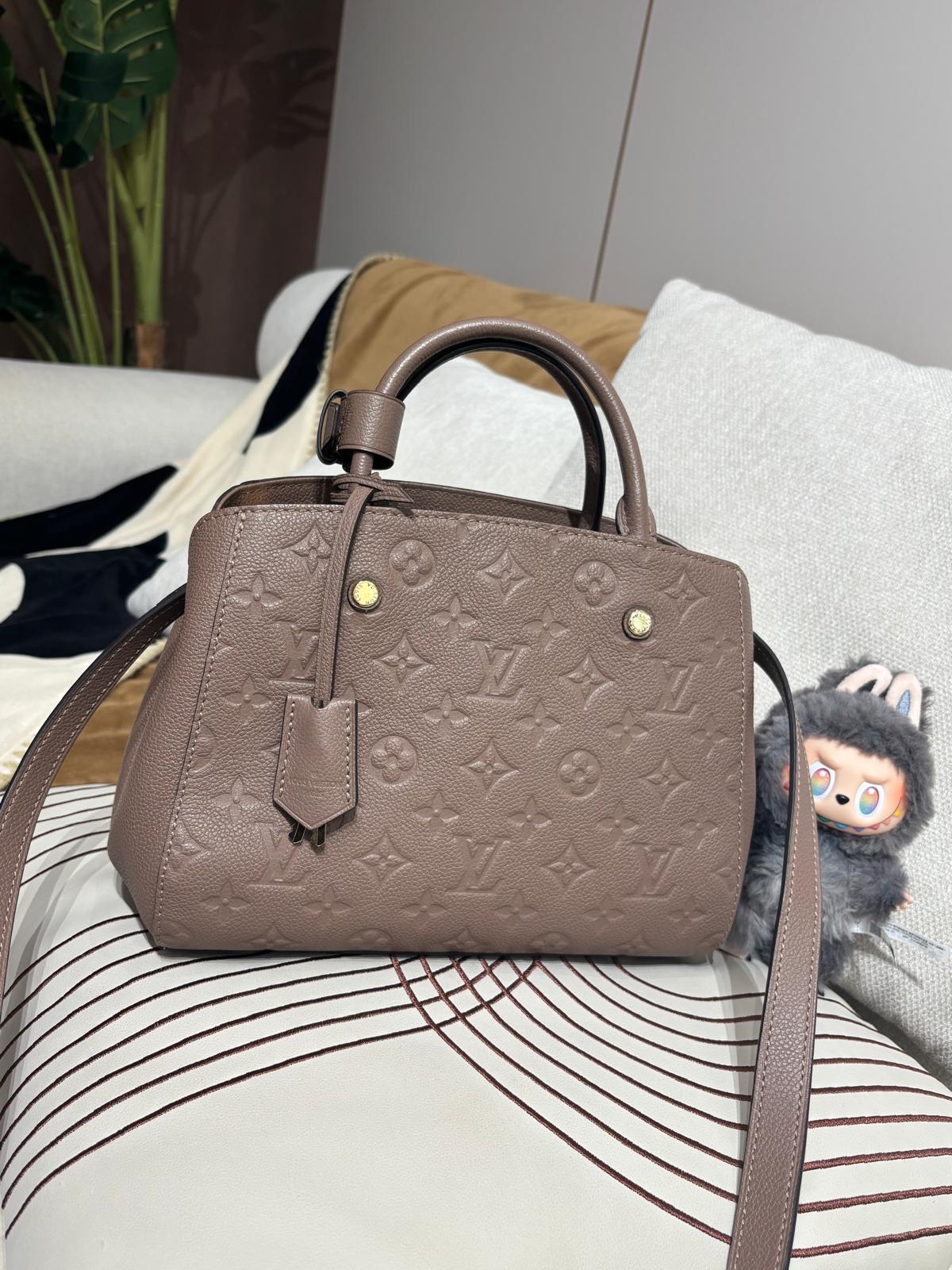 Lv montaigne bb empreinte calfskin 100%Authentic,98%new ✅key lockpad✅strap✅dust bag  