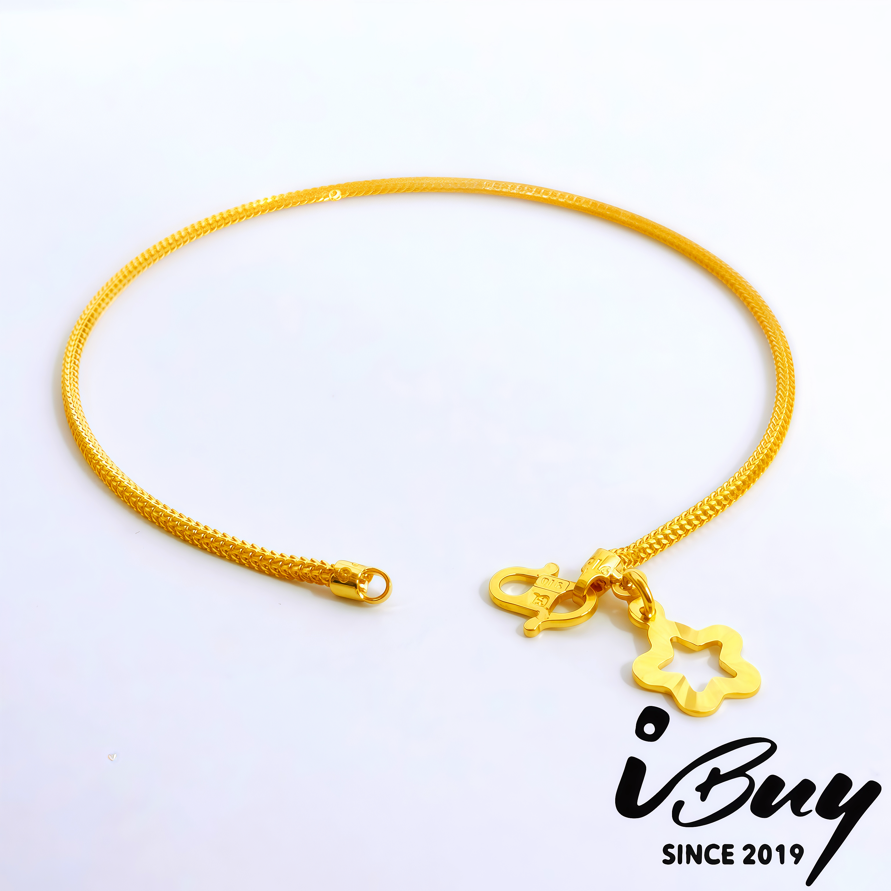 916 GOLD PLAIN DRAGON BRACELET 916 金 龙身手链