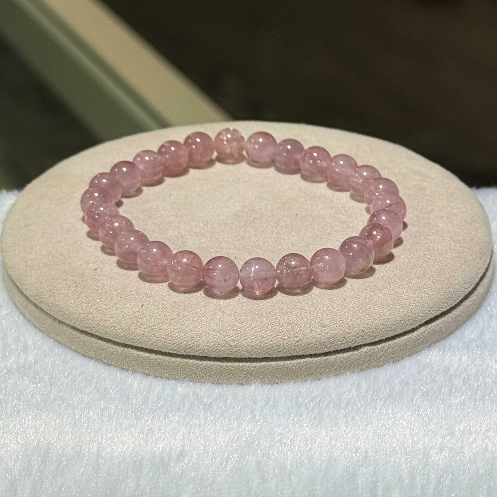 高品✨粉紅碧璽手串 7 mm +/- - 1