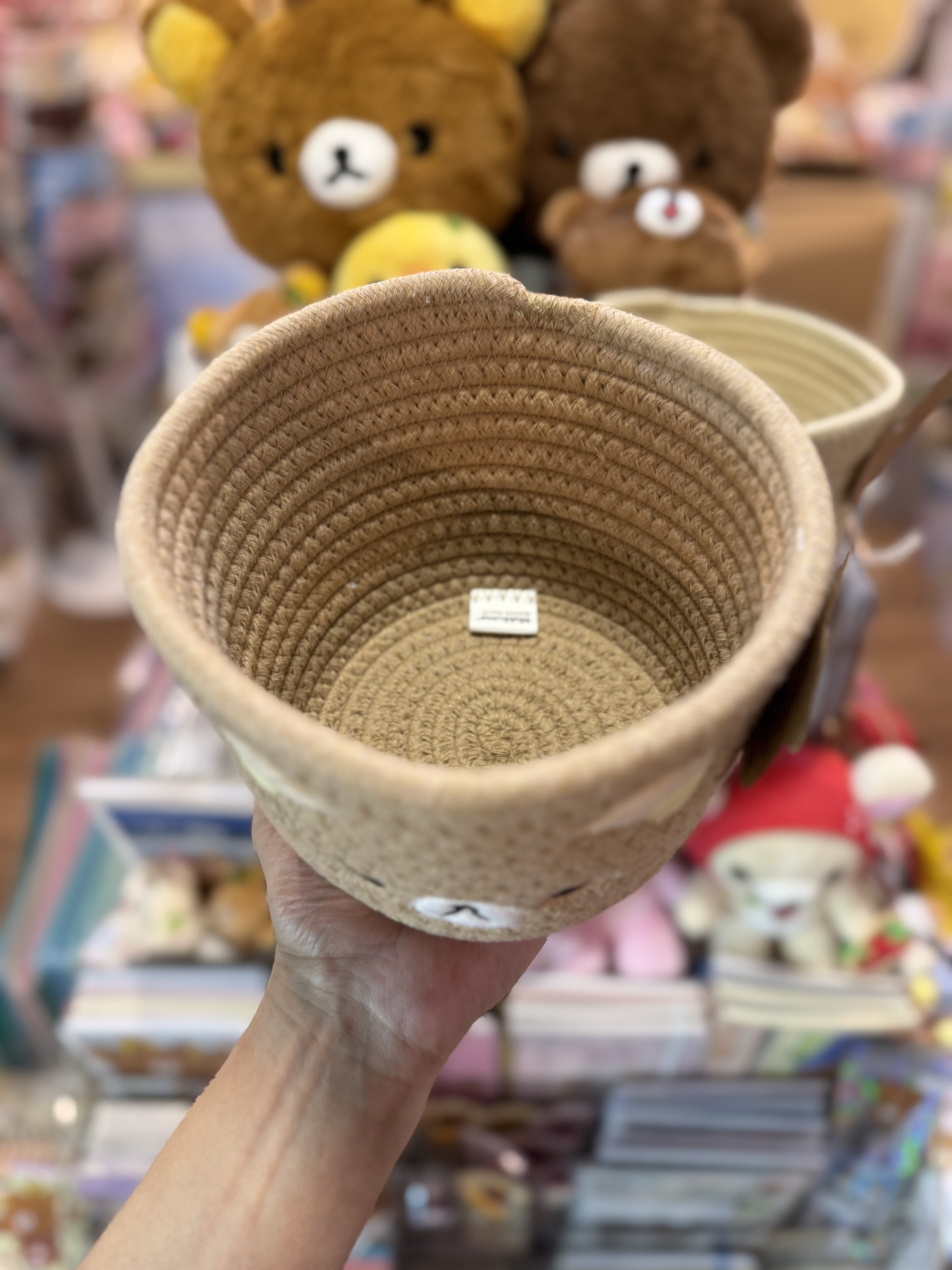 《現貨》全新Rilakkuma 繩織收納籃仔