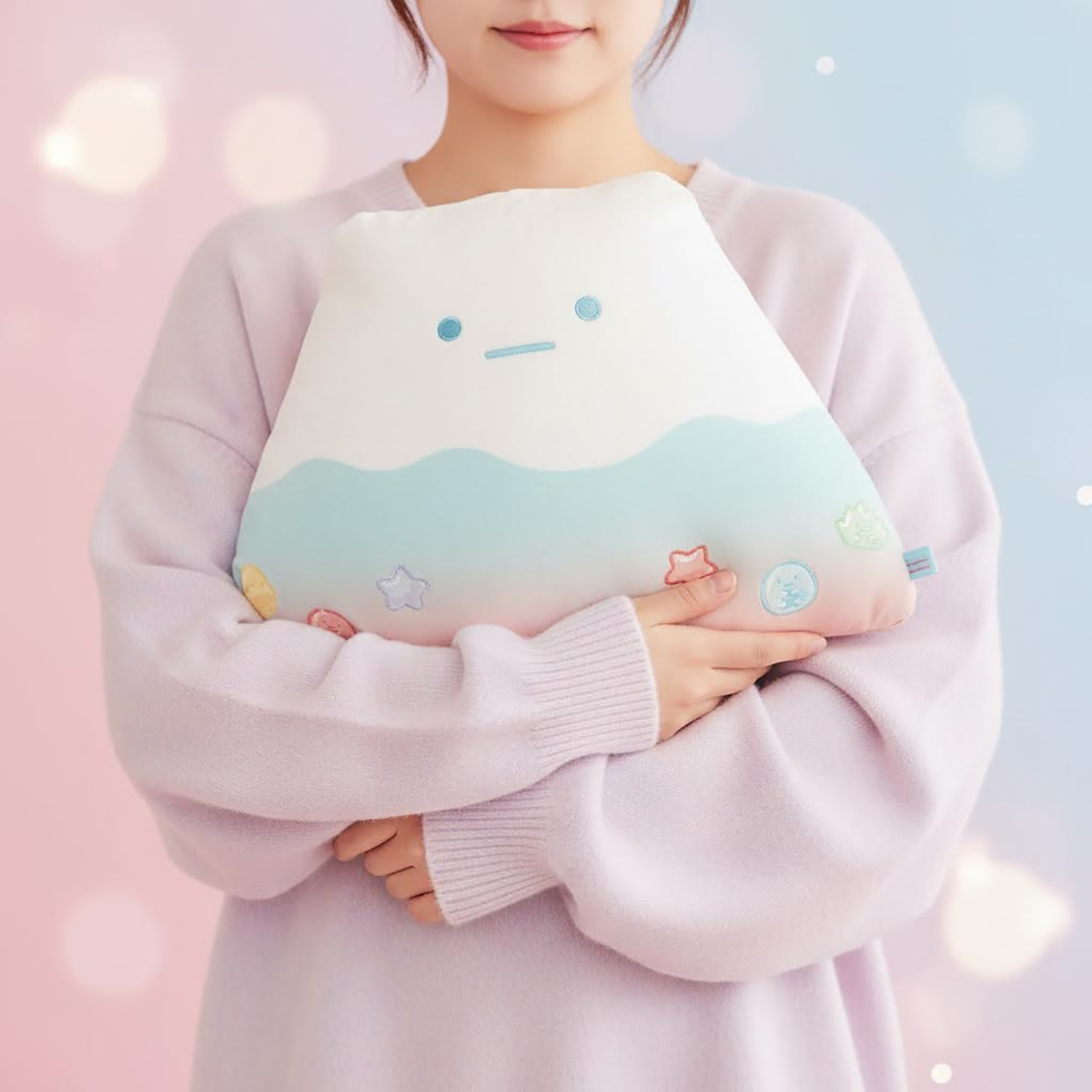 角落生物 - 軟糖派對系列公仔抱枕 (彩色富士山款)