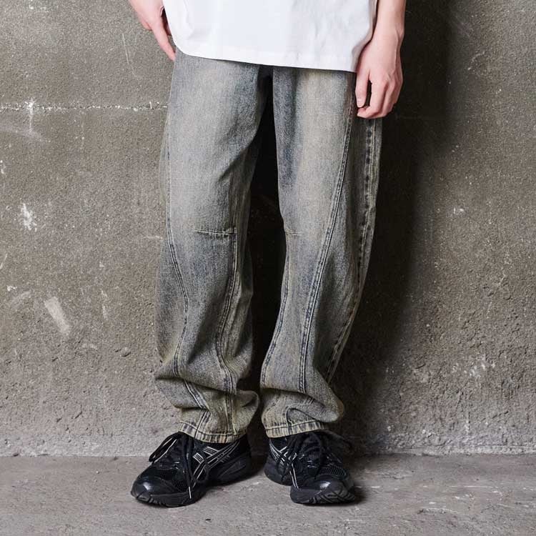 🆕【⭐訂購⭐】🇯🇵日本直送🌀Daddy Oh Daddy 仿舊 繭型牛仔褲 #baggyjeans🌀[ELEA-0010][260601]