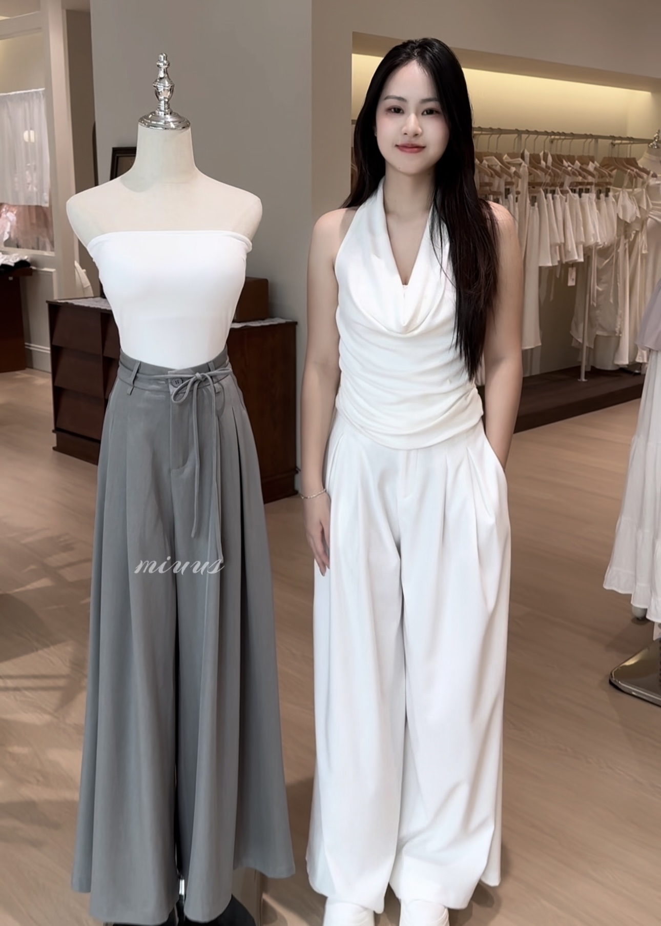 1793 Luxe Draped Wide-Leg Trousers 奢感垂感西装阔腿裤