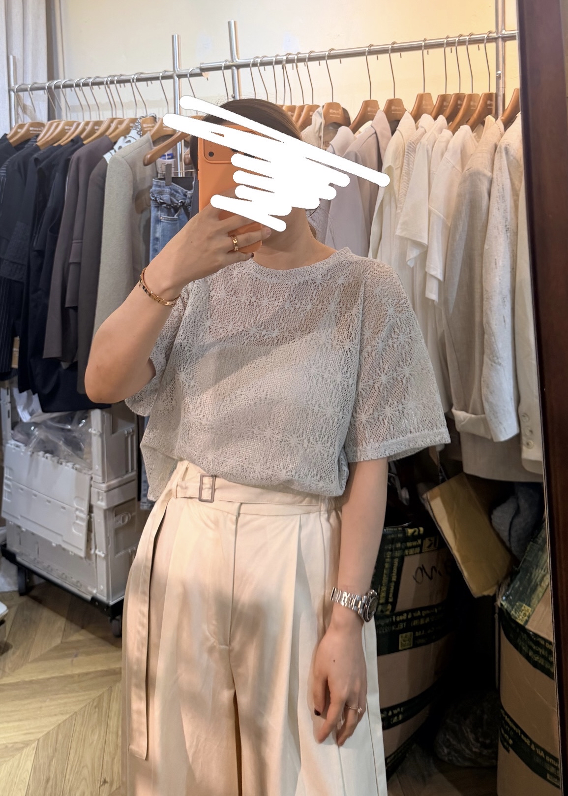  TP4 ✨自家品牌  煙花通花上衣