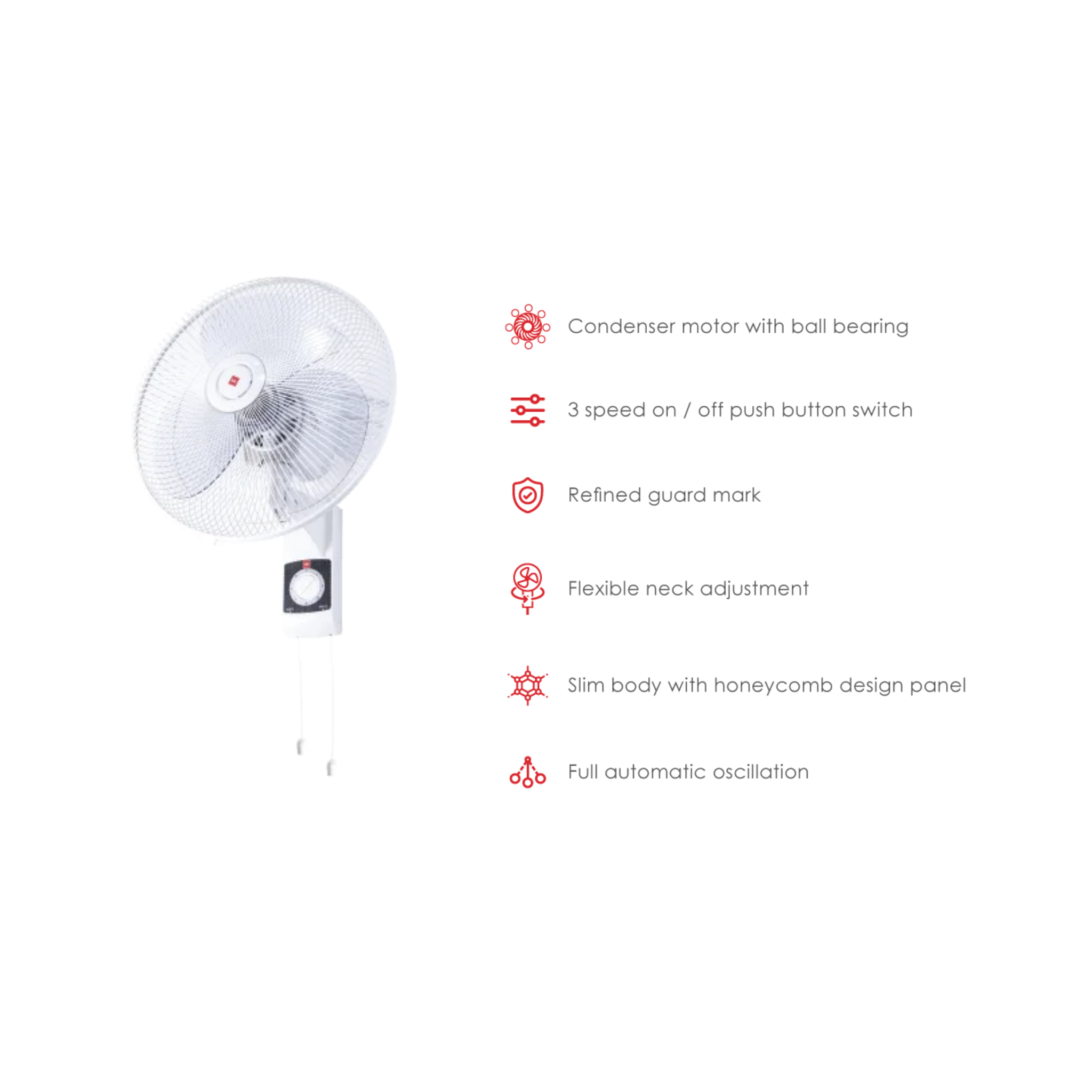 KDK 12" Wall Fan KU308