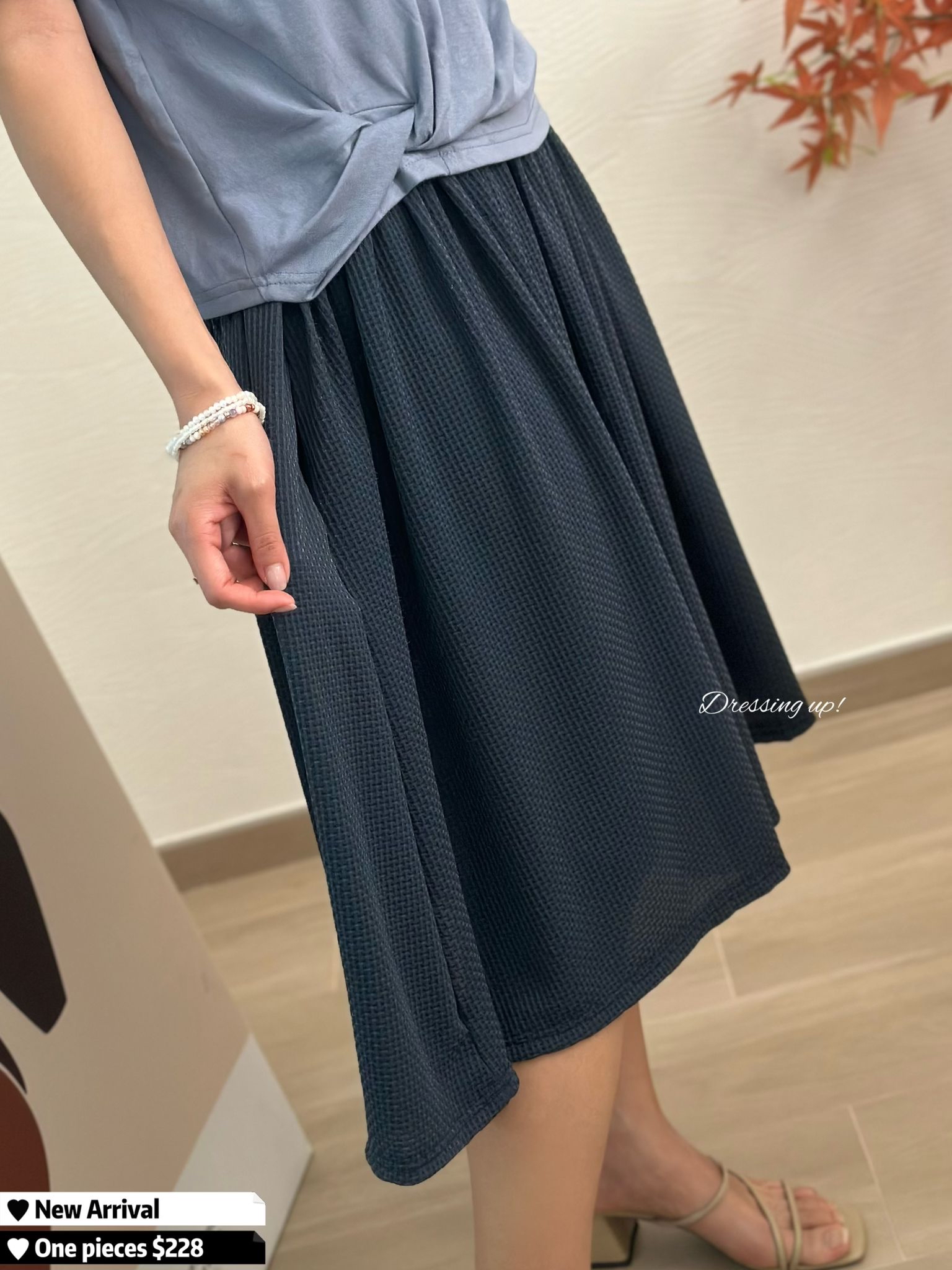 𝗦𝗺𝗮𝗿𝘁 𝗖𝗮𝘀𝘂𝗮𝗹 ⟣ 扭結拼接連身裙