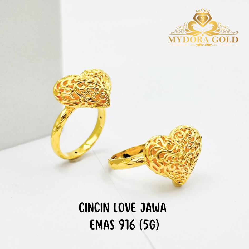 MYDORA Cincin Love Jawa (5G) l EMAS 916/22K