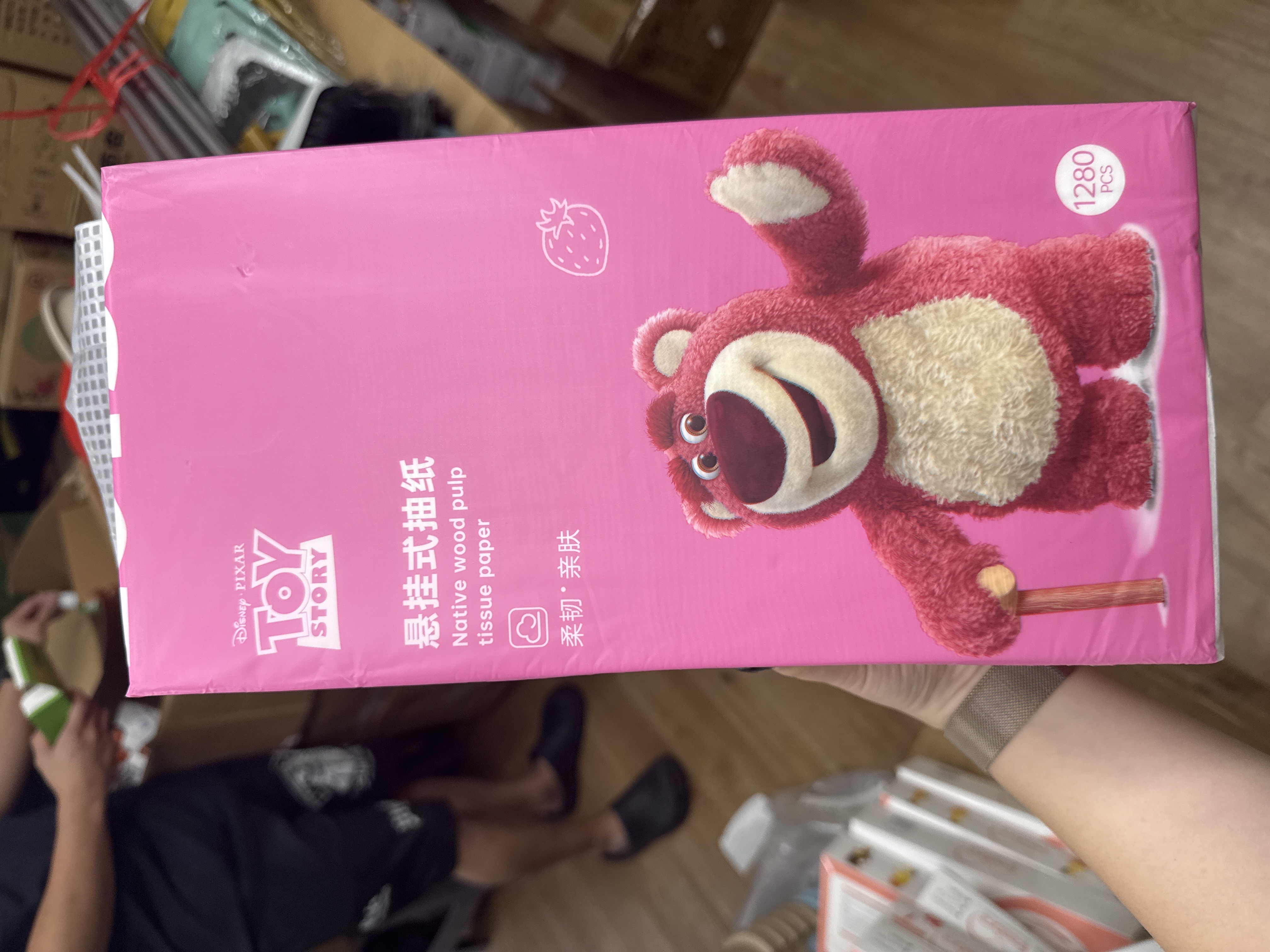 38804 纸巾 1280张 草莓熊