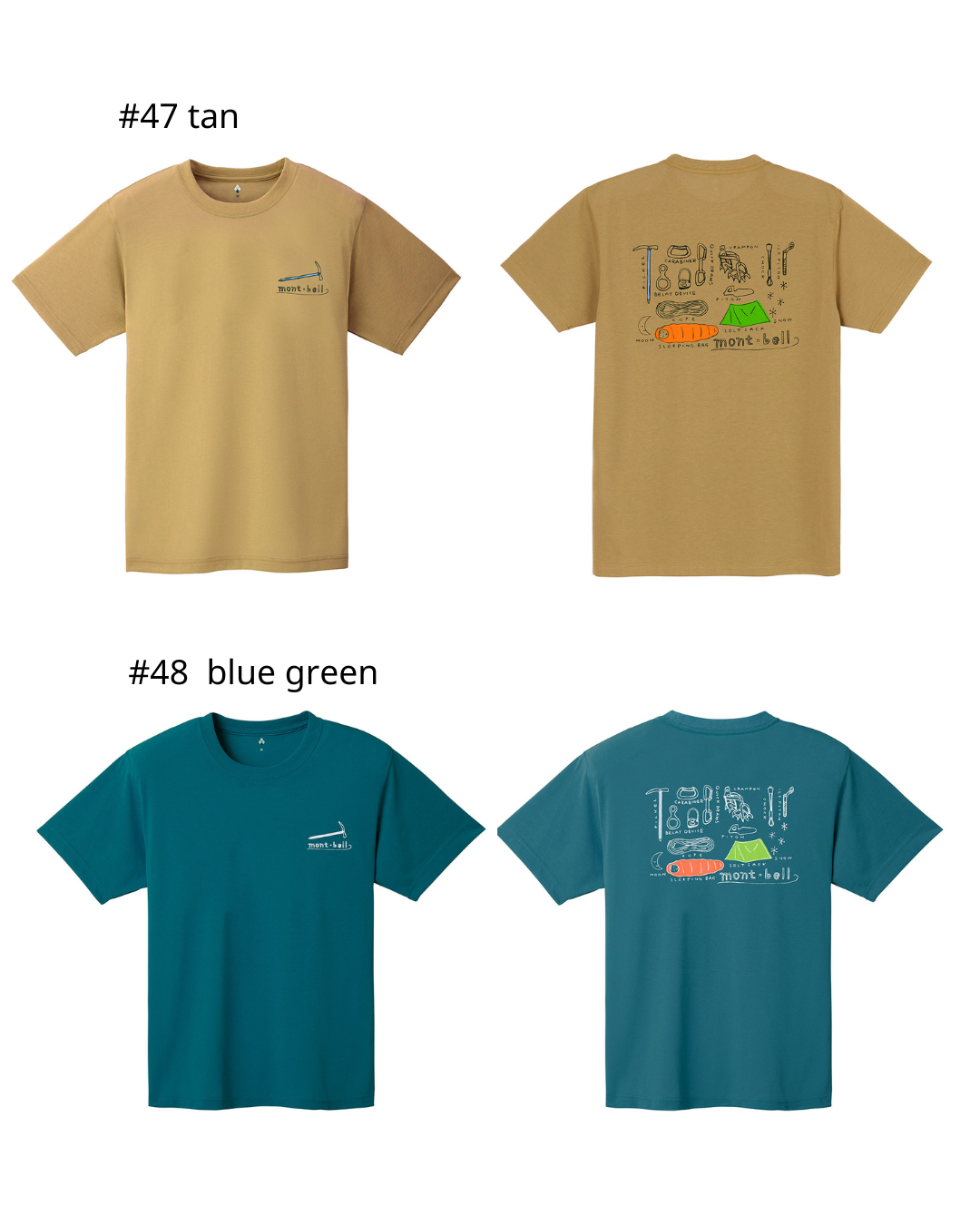 日本代購【 2026新款式 日本直送   montbell WICKRON 透氣 快乾 功能 T-Shirt  男女合穿  | mont-bell unisex print tee 】