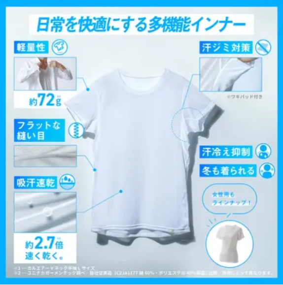 MIZUNO 涼感抗菌 Dry Aeroflow 男士V領短袖T恤 白色 中碼 平行進口