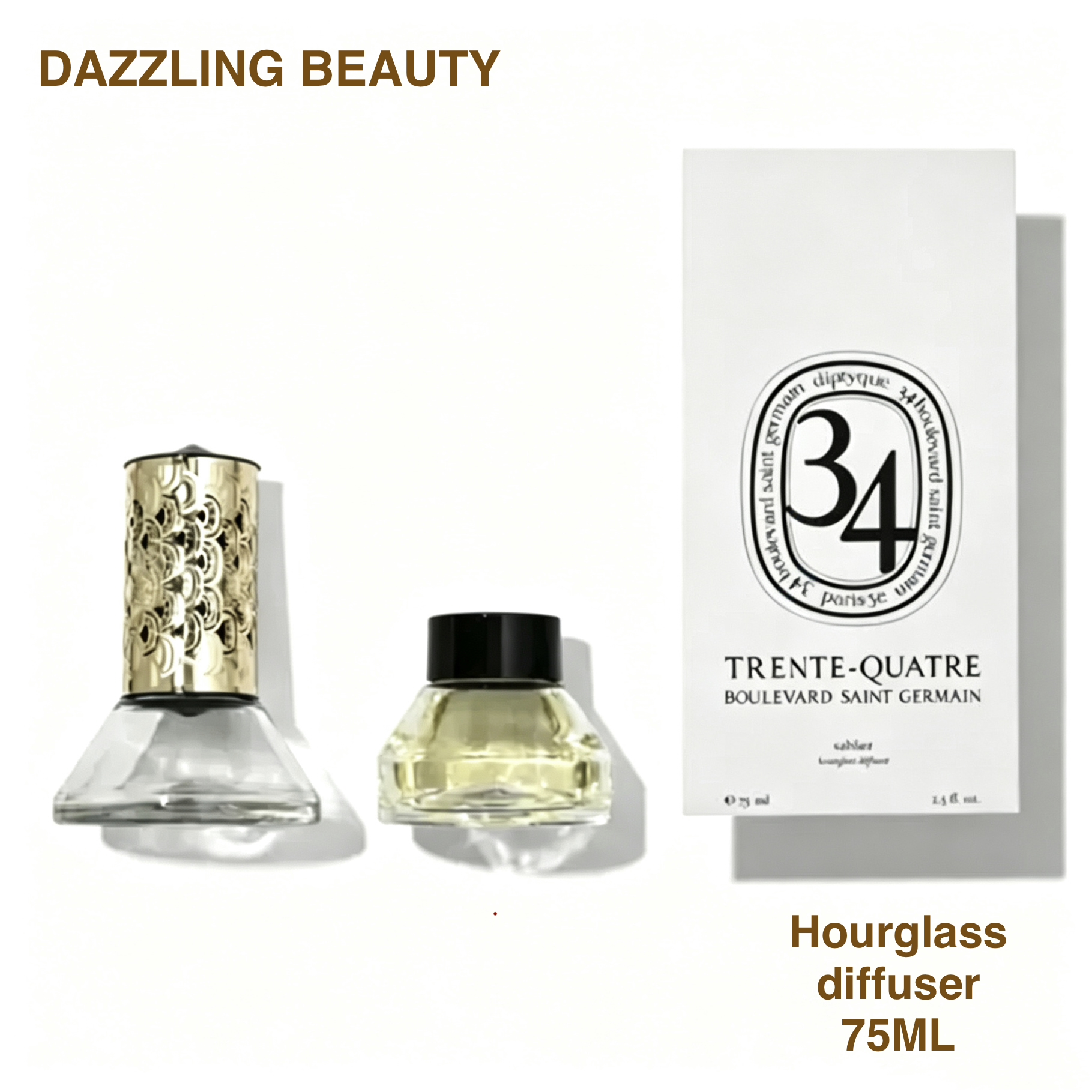 DIPTYQUE 34 BOULEVARD SAINT GERMAIN Hourglass Diffuser 聖日爾曼大道34號沙漏飄香座 室內擴香