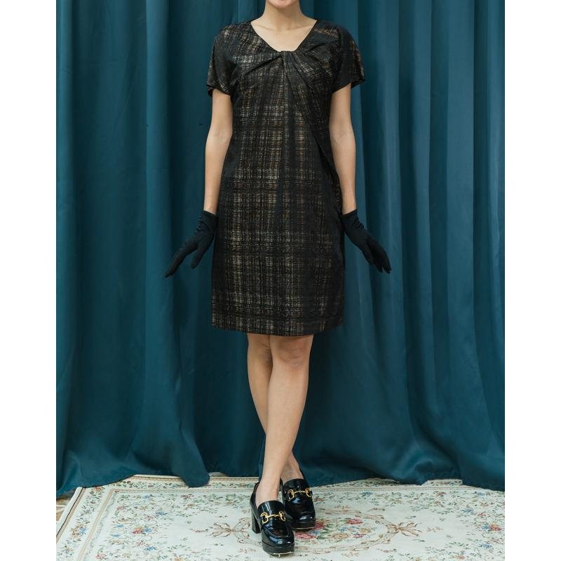 C.a. 1990s Japanese Designer Style Cocoon Dress made with European imported fabric (MT1541-31)