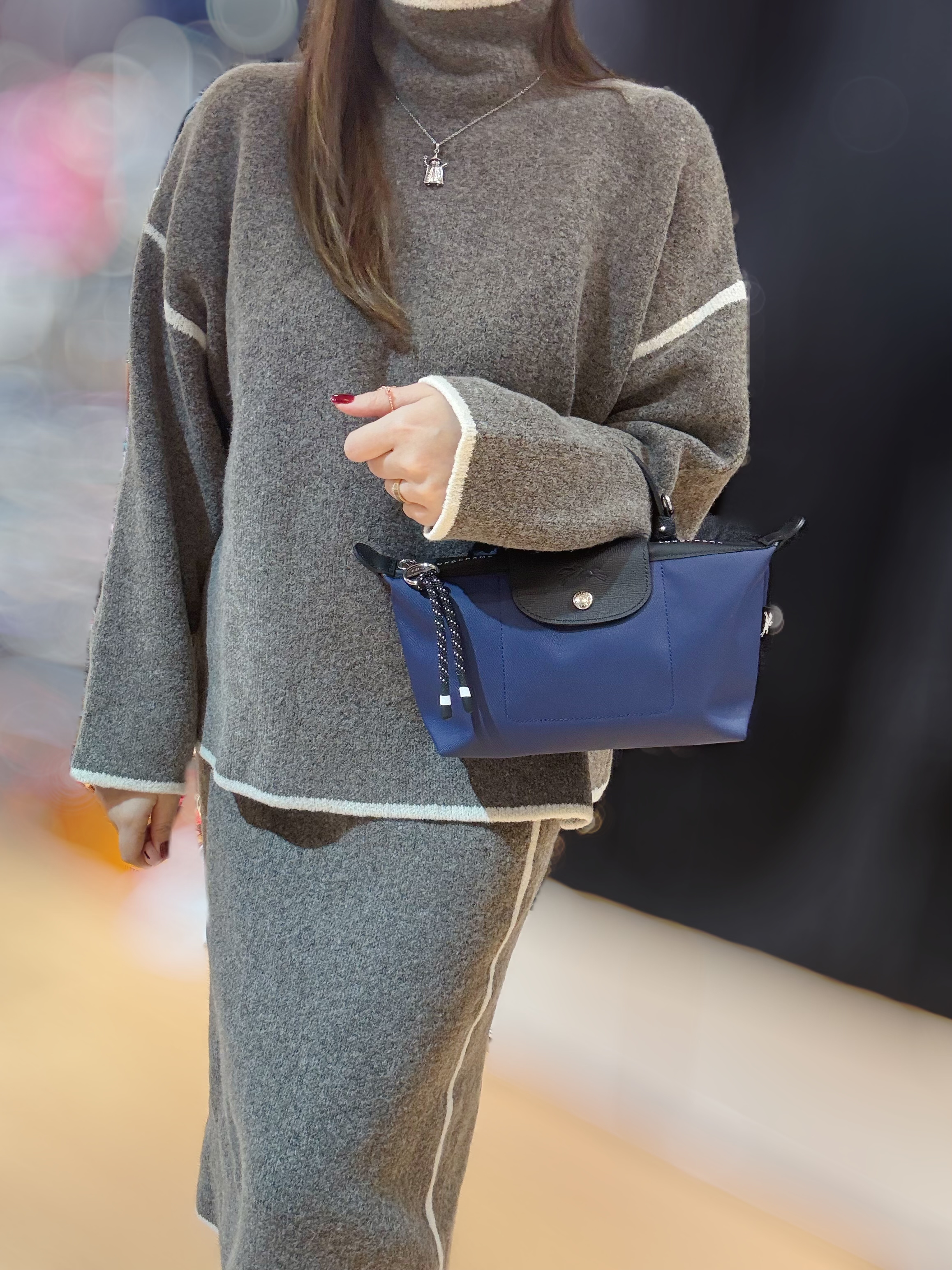 Longchamp energy pouch navy