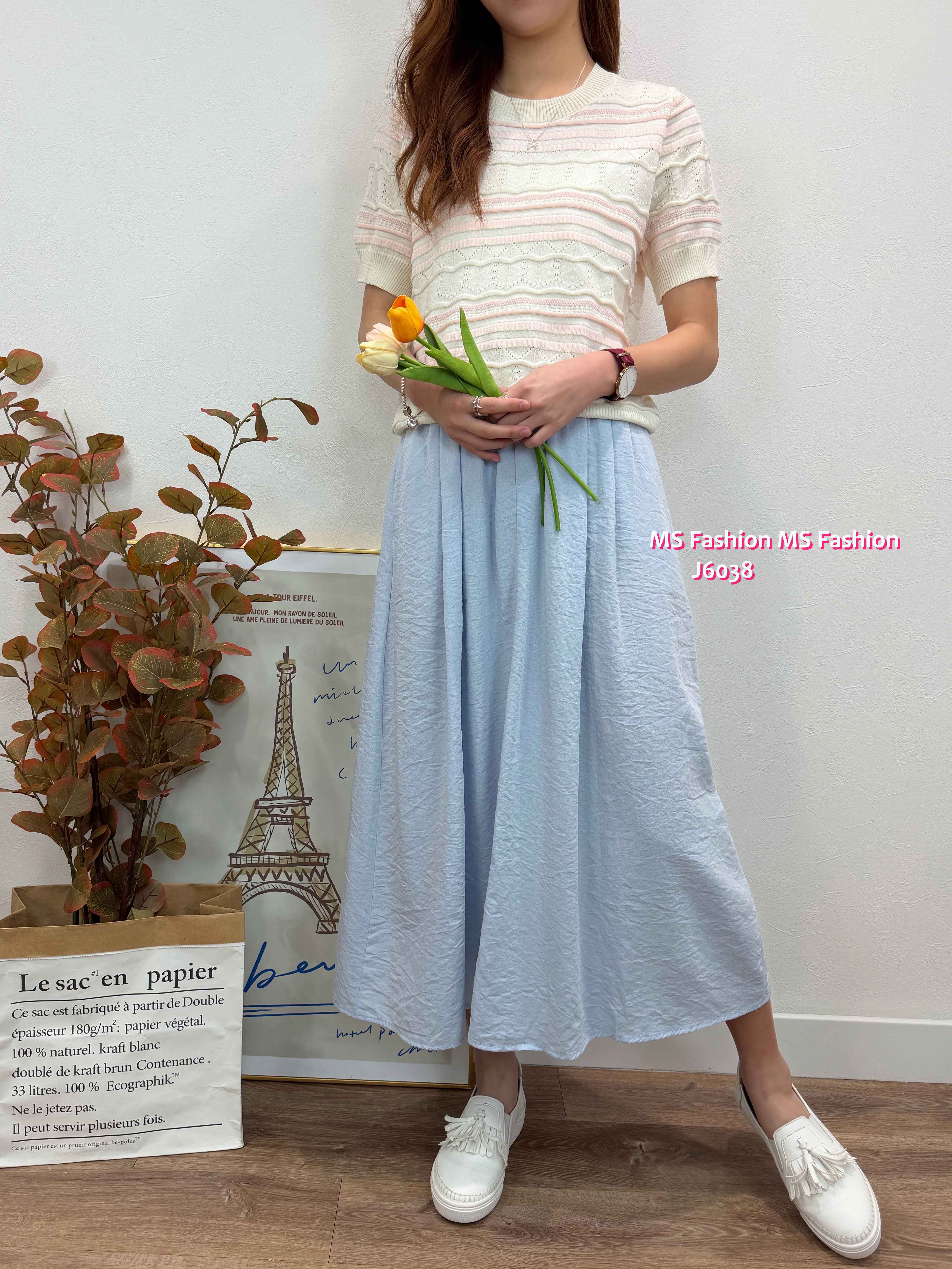 J6038 韓國🇰🇷連belt中長款半裙