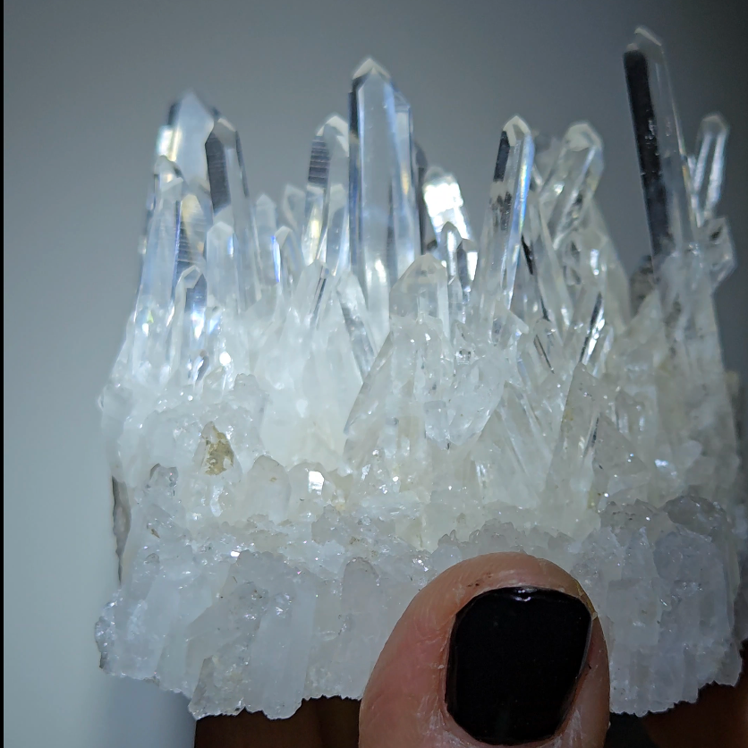 Lemurian needle quartz cluster from Colombia - LQ507