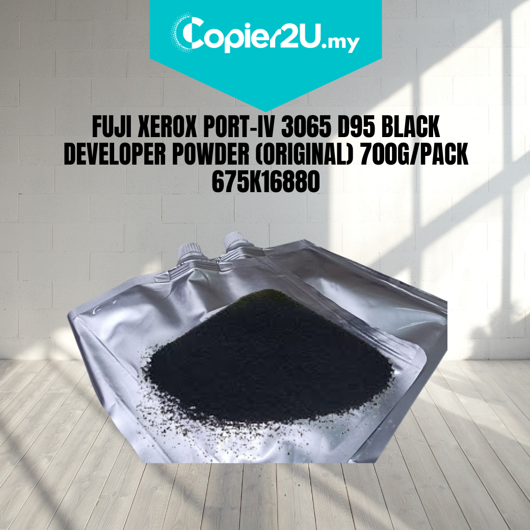 FUJI XEROX PORT-IV 3065 D95 BLACK DEVELOPER POWDER (ORIGINAL) 700G/PACK 675K16880