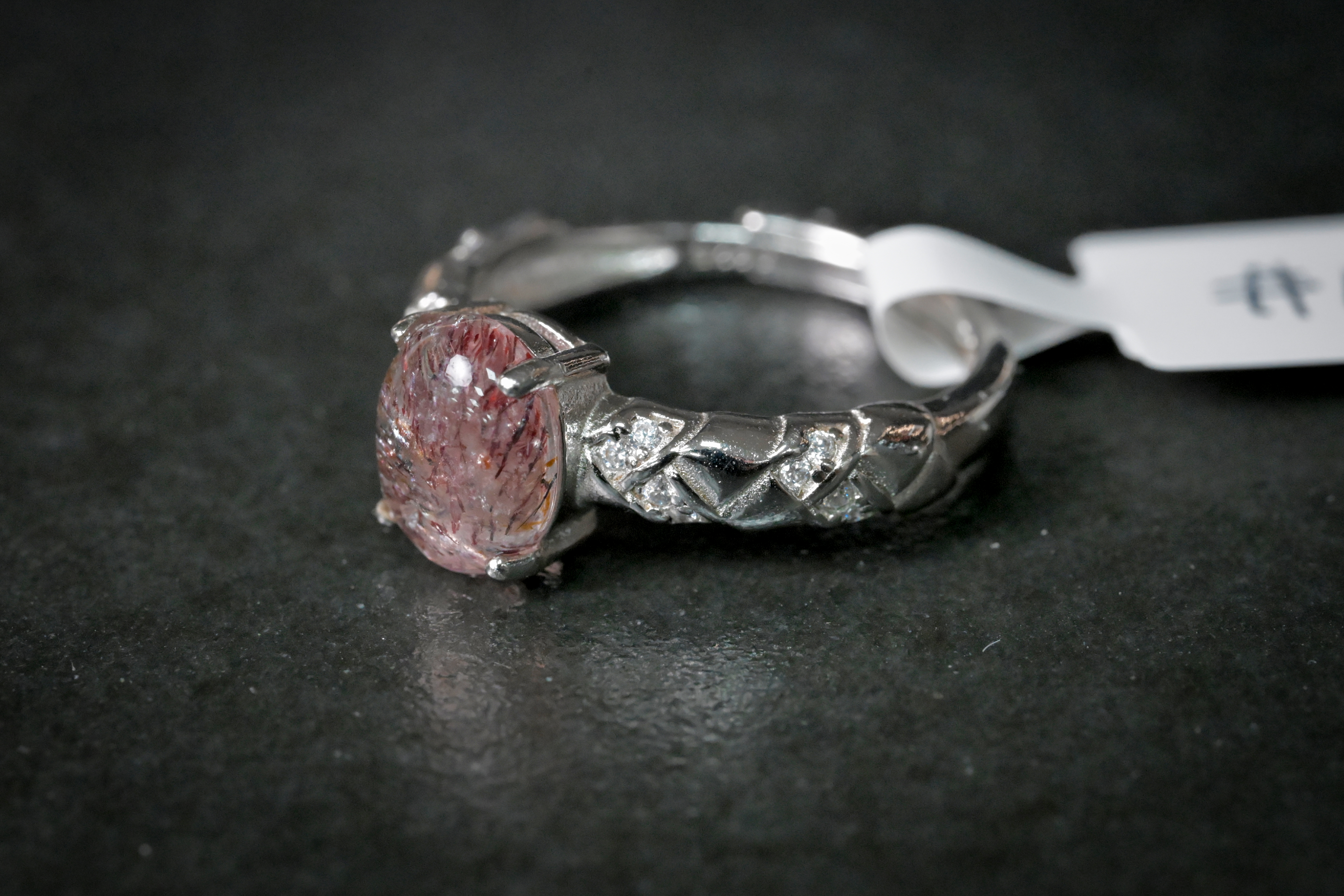 超七水晶純銀戒指 #012｜日信水晶 身心工房｜Super Seven Crystal Sterling Silver Ring #012