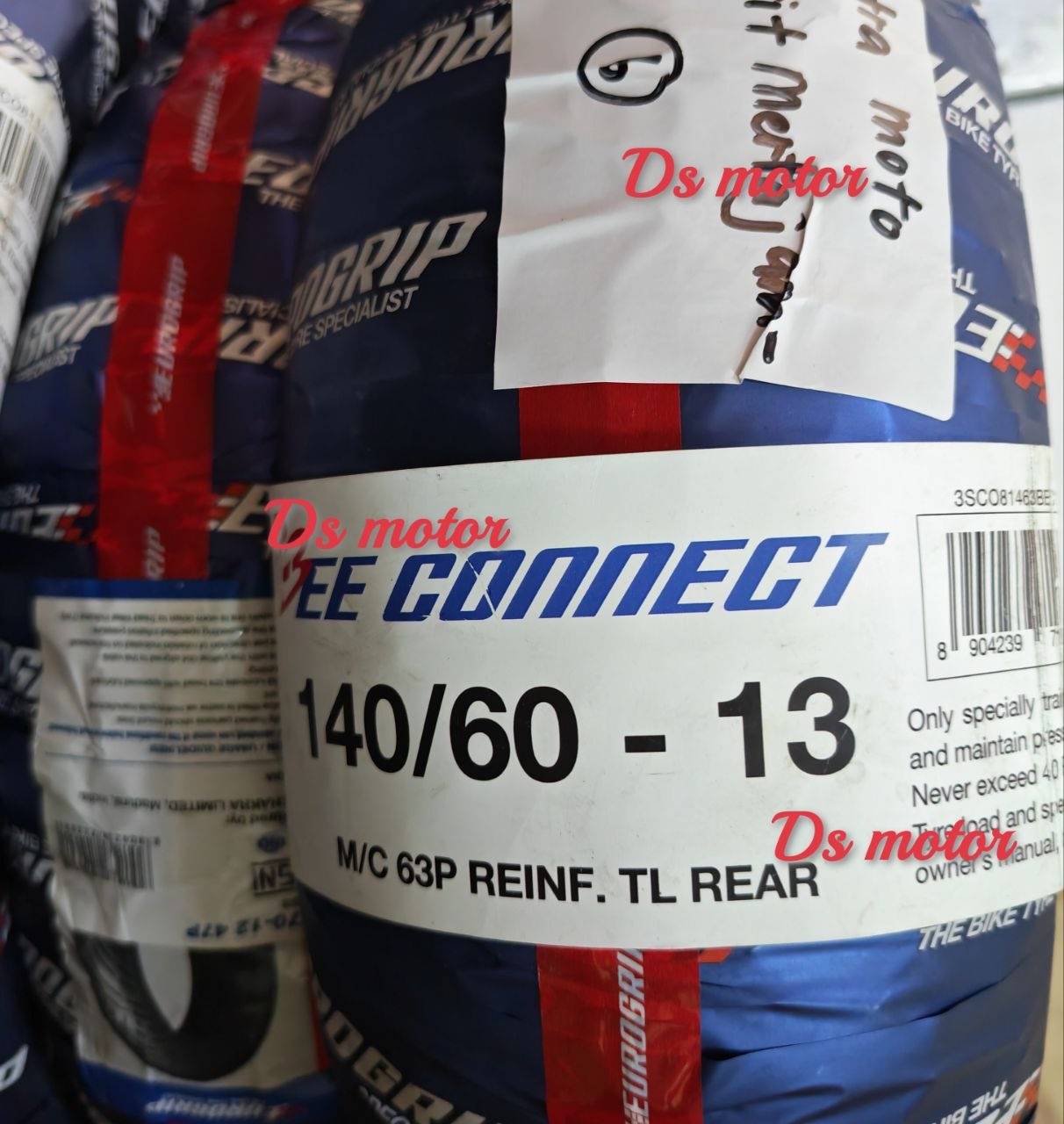 Eurogrip Tayar Rim 12 13 14 15 17 Inci Bee Connect Tyre 110/70-13 120/70-13 130/70-13 150/70-13 120/70-15 90/80-14 100/80-14 70/90-17 80/90-17 90/80-17 140/70-17