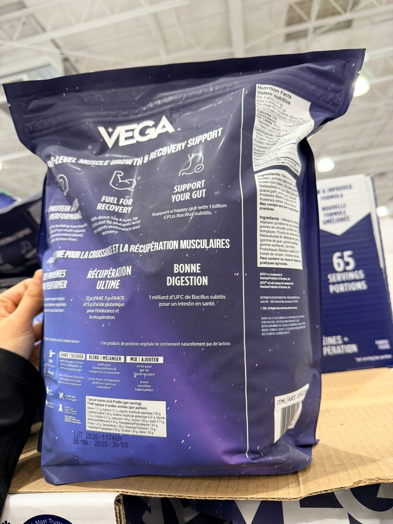 加拿大直送 Vega Performance Protein + Recovery植物基修復蛋白粉*