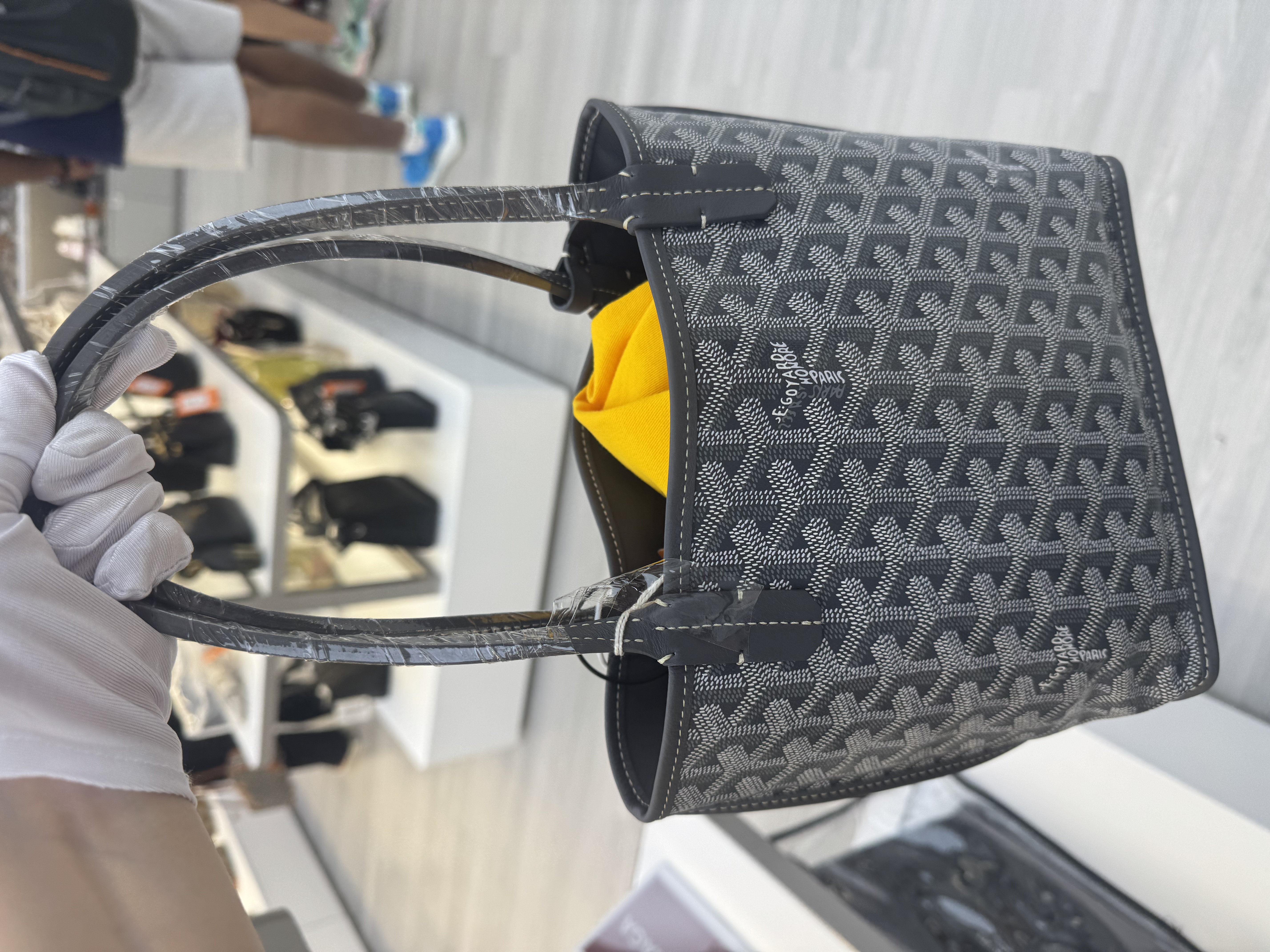 未使用品-Goyard Mini Anjou Bag-Grey