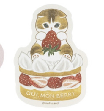 Mofusand 鯊魚貓 貼紙｜預訂