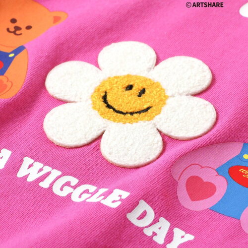 🆕【⭐訂購⭐】🌀 🇯🇵 日本直送🇯🇵 WIGGLE_WIGGLE系列 笑臉太陽花刺繡貼布 短袖tee［4款選］🌀 [ELEA-0199][260622]