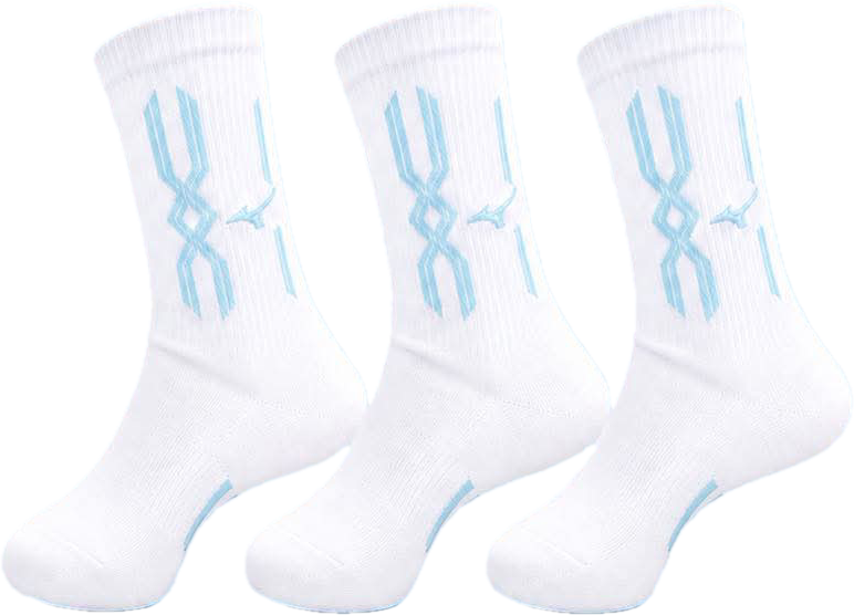 Mizuno 中筒排球襪 寶寶藍