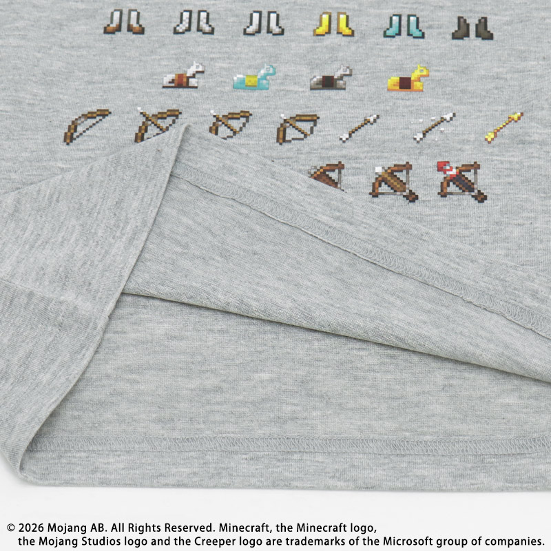 🆕【⭐訂購⭐】🌀 #Minecraft 防具武器圖案長袖 tee［2款選］🌀 [PLBA-0124] [260308]