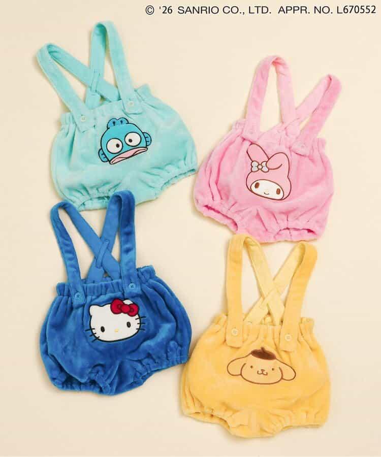 Sanrio 嬰兒吊帶褲 Hello Kitty MyMelody Pompompurin 水怪