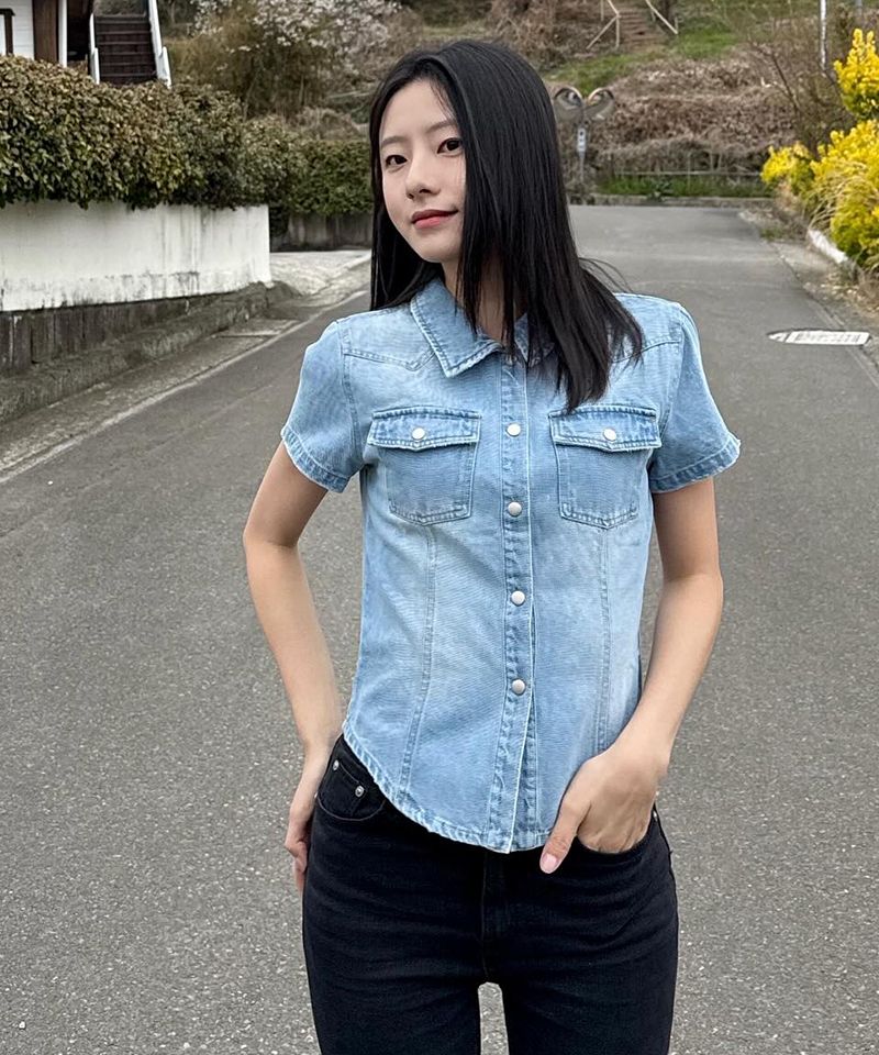 🇰🇷訂購｜AMES ｜DENIM SHORTSLEEVE SHIRTS 3色 