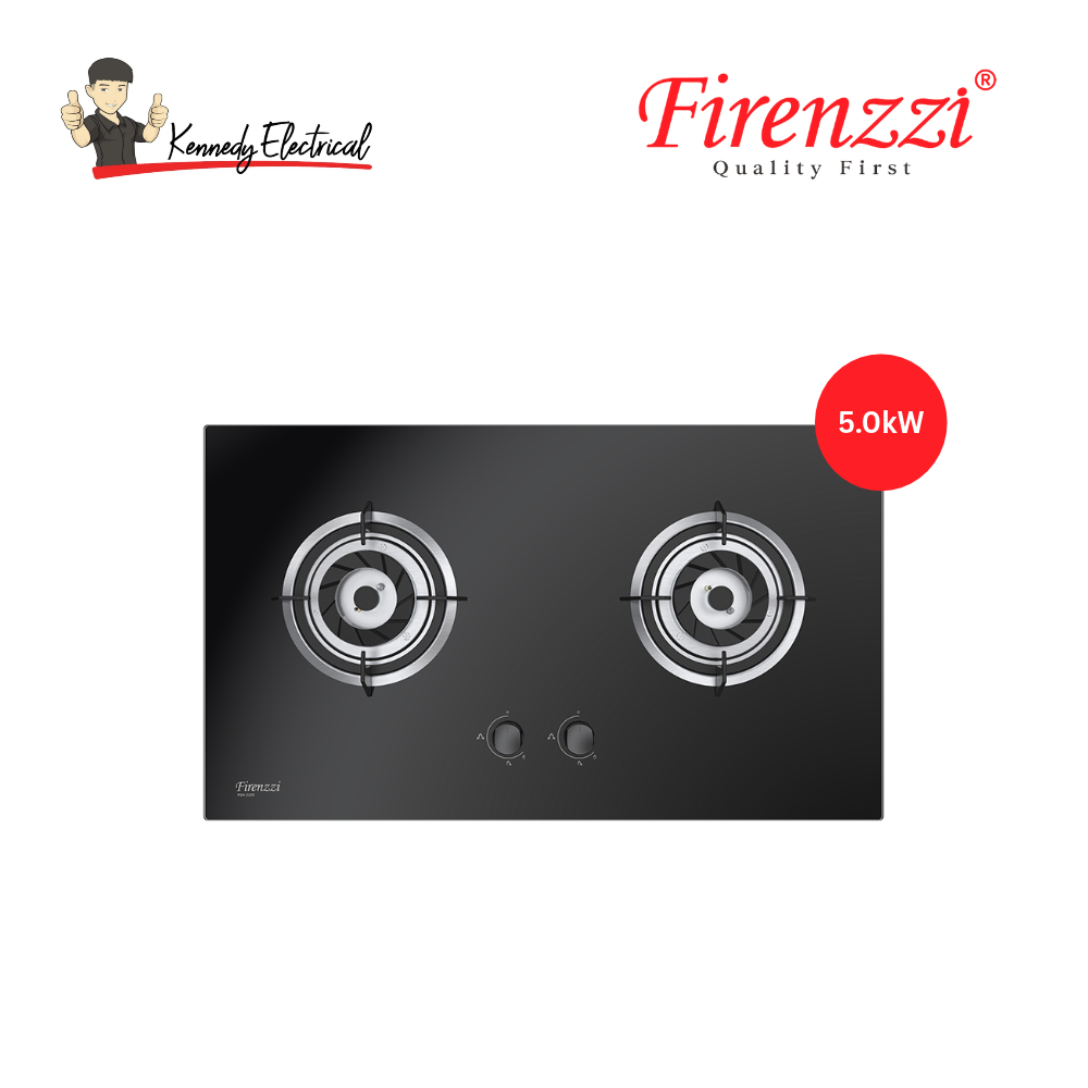 Firenzzi 2-Burner Built-in Glass Gas Hob (FGH-2129)
