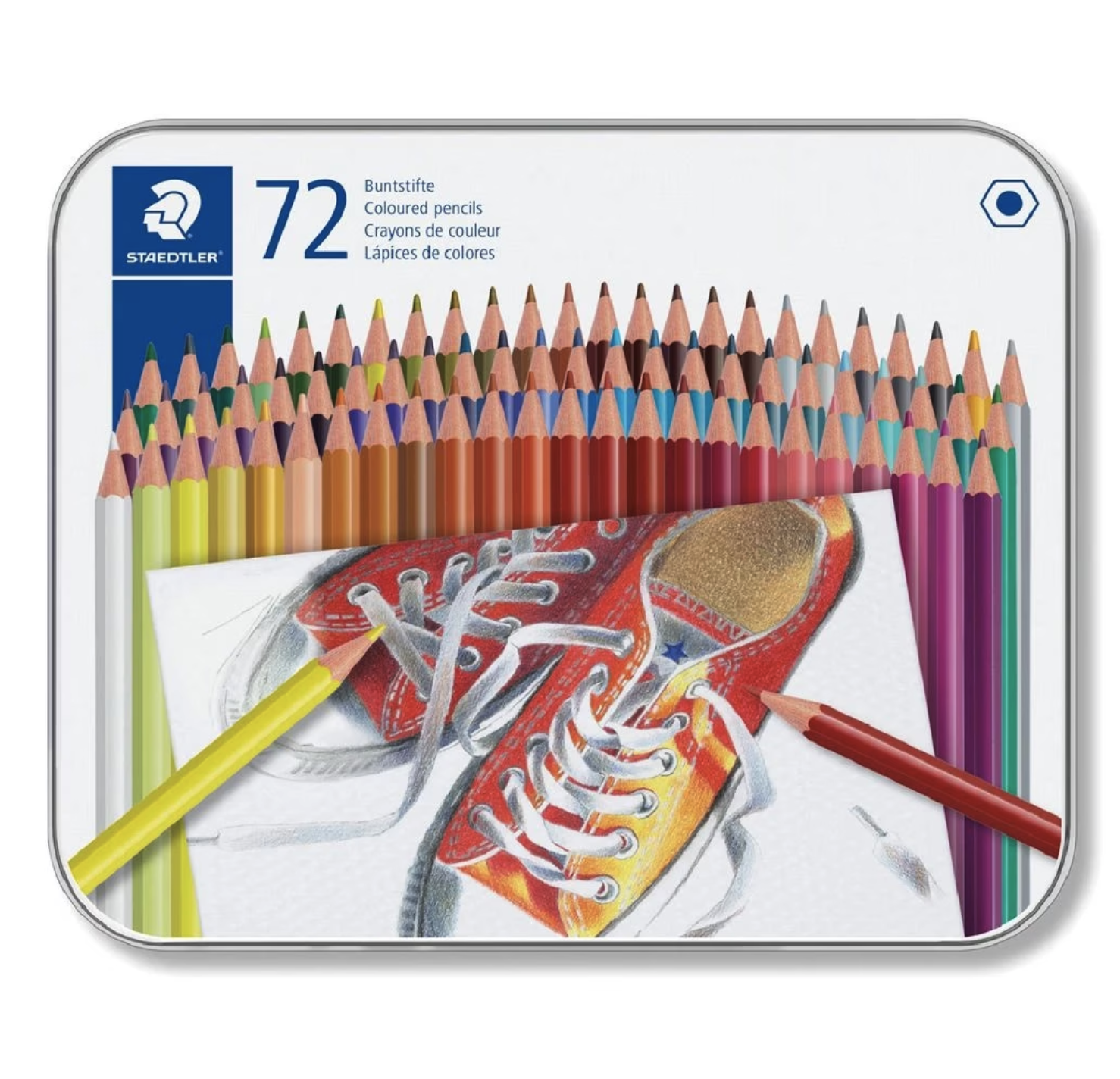 STAEDTLER 施德樓 72色彩色鉛筆鐵盒裝