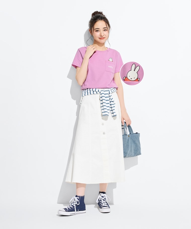 預購 miffy & boris 口袋 tee 