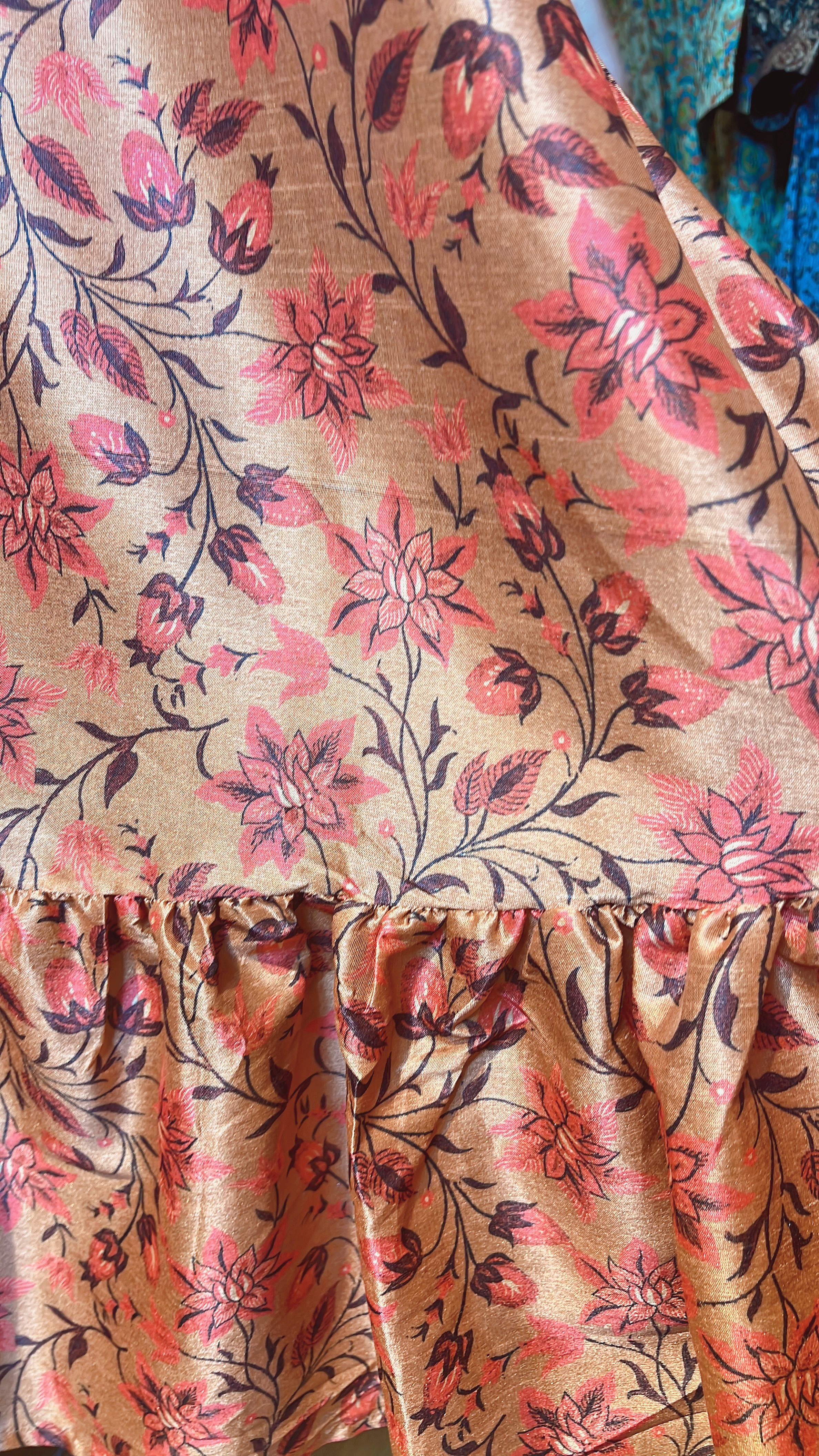 Orange Tone Silky Kurta Set of 2 (OP+Kurta) #1048