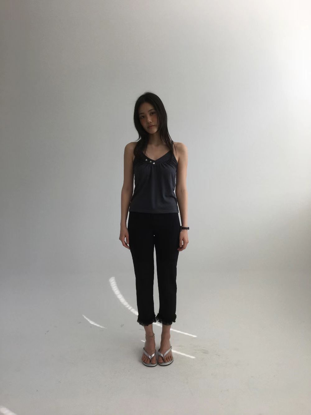 heart button camisole