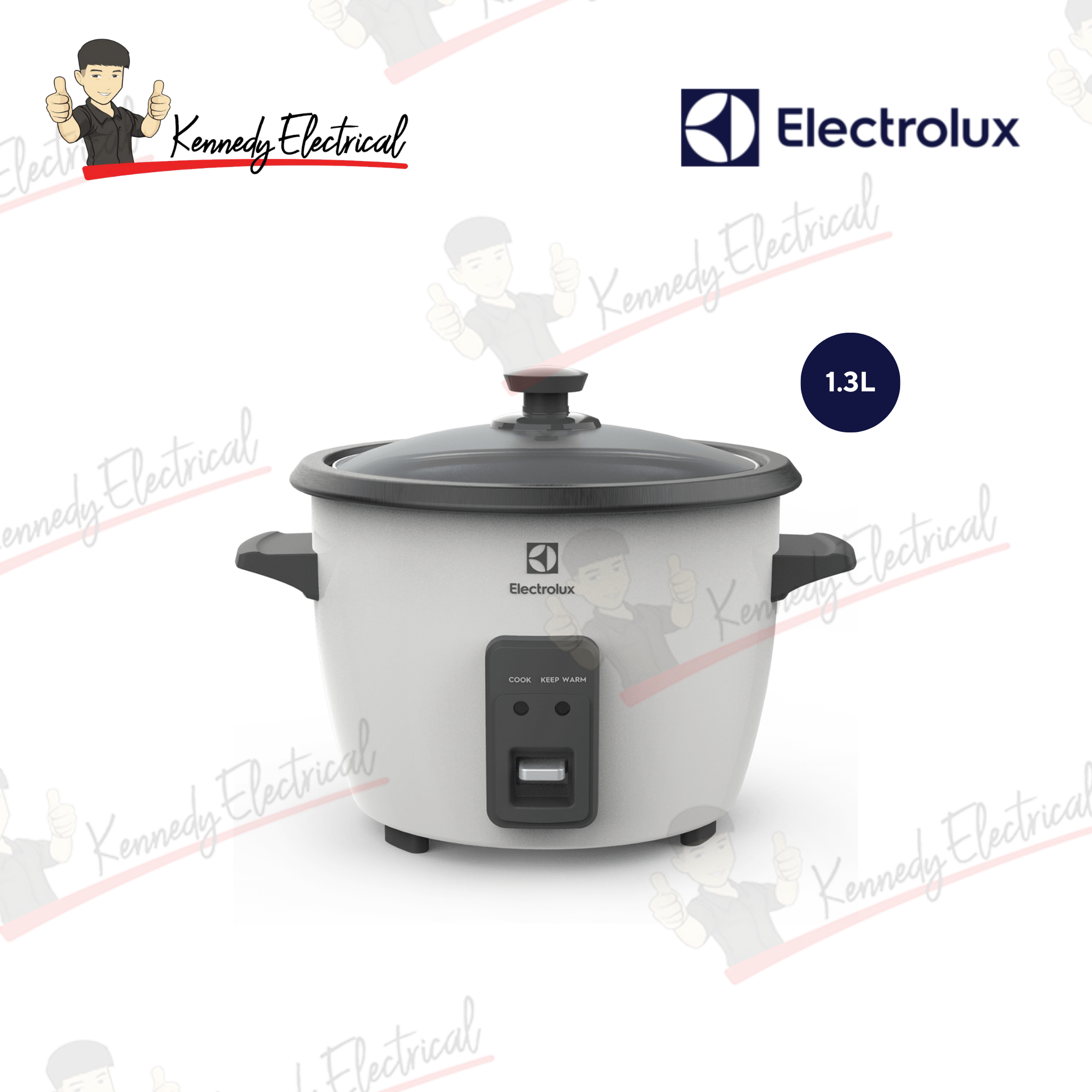 Electrolux Create 2 Open Lid Rice Cooker 1.3L (E2RC1-220W)