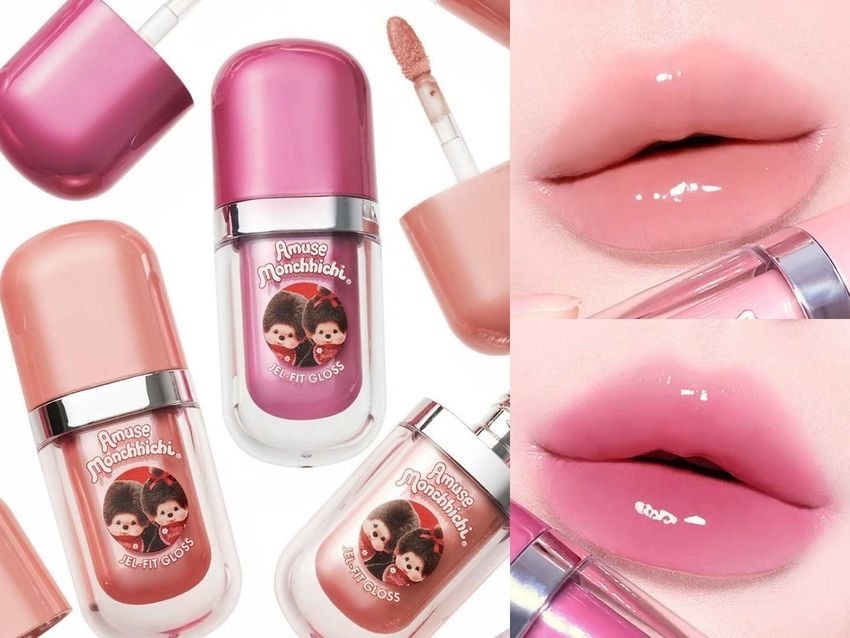 *🇰🇷Amuse x Monchhichi Jel-Fit Gloss 果凍持色唇釉送戒指唇油*