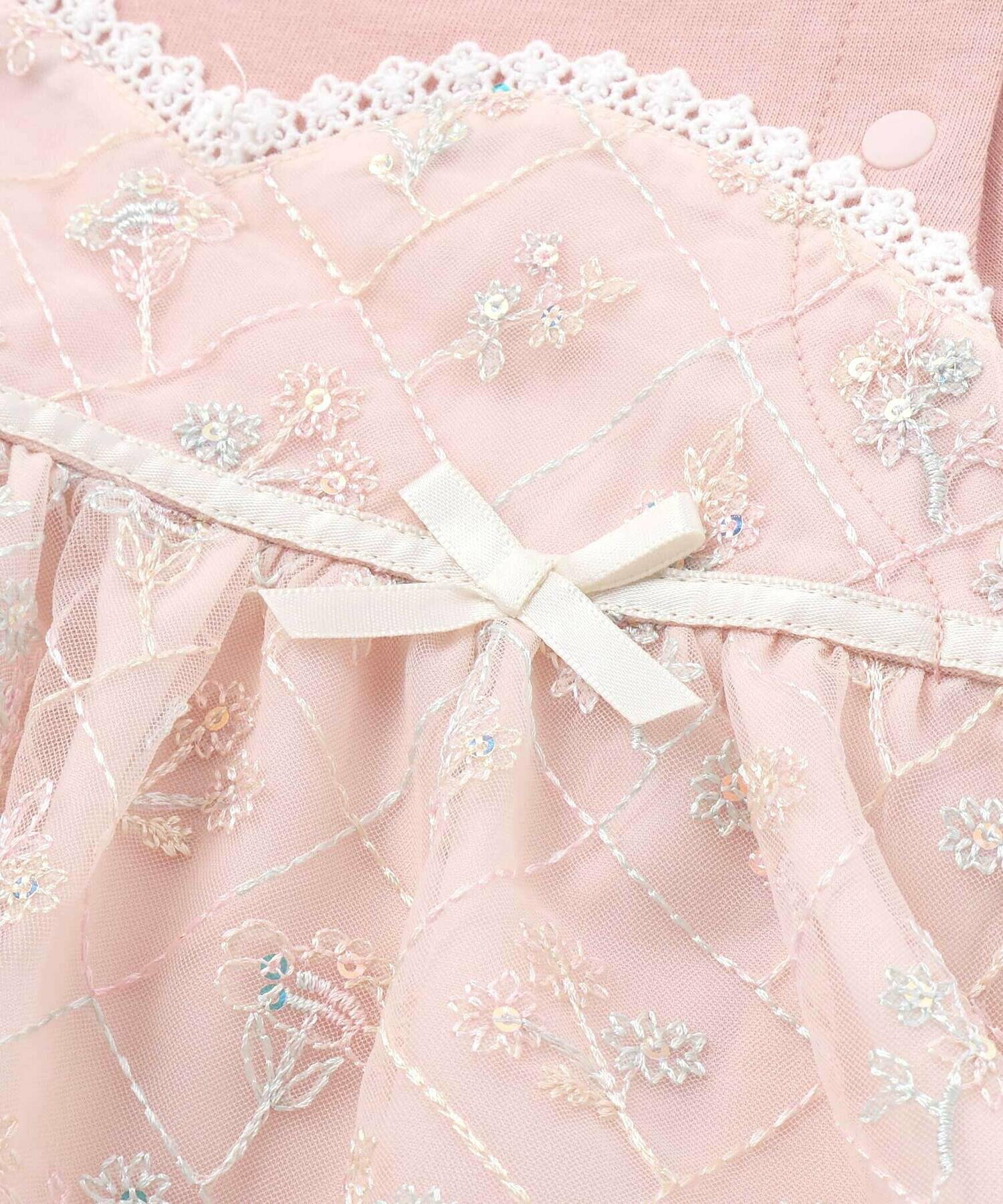 🇯🇵預訂 日本直送🇯🇵Slap Slip Baby兩色胸衣式花卉薄紗短袖包屁裙