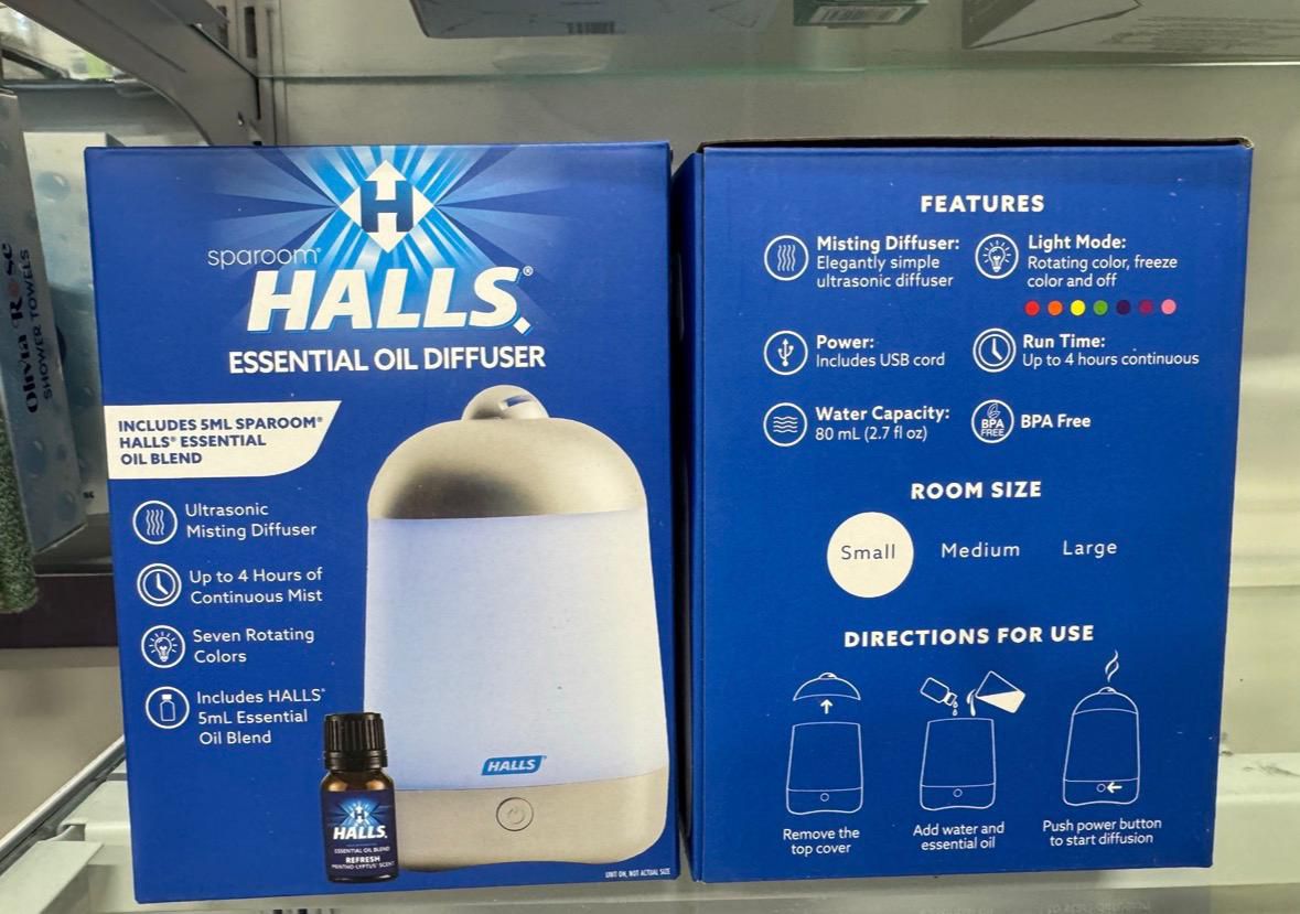 HALLS 精油香薰擴香機（連 5ml 精油） 🌬️