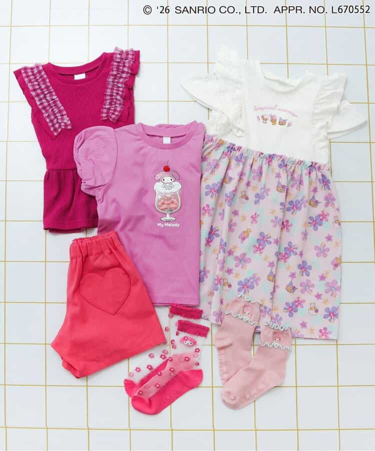 🇯🇵預訂 日本直送🇯🇵Apres les cours x Sanrio系列六色人物刺繡貼花泡泡袖上衣