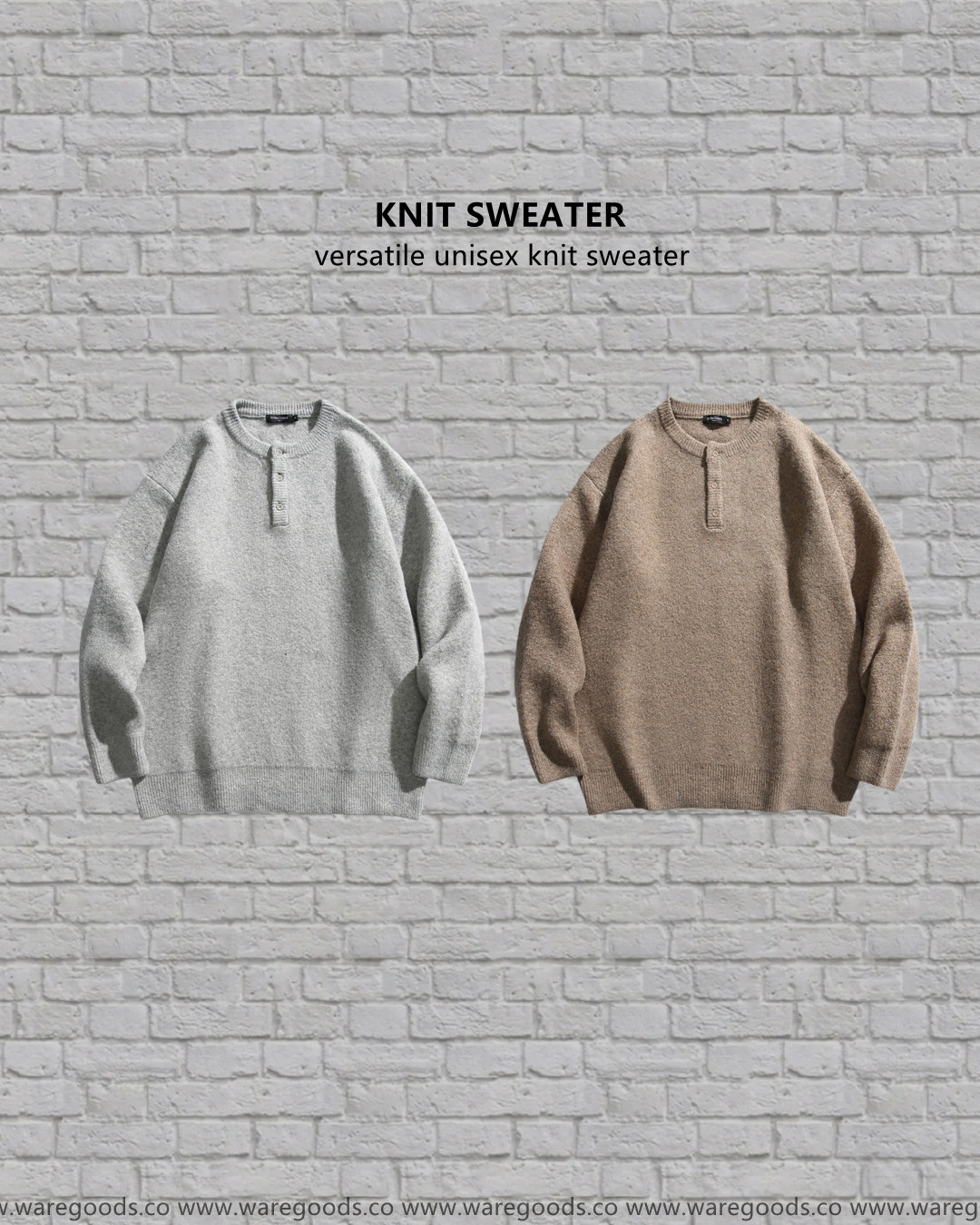 W116百搭男女款針織毛衣