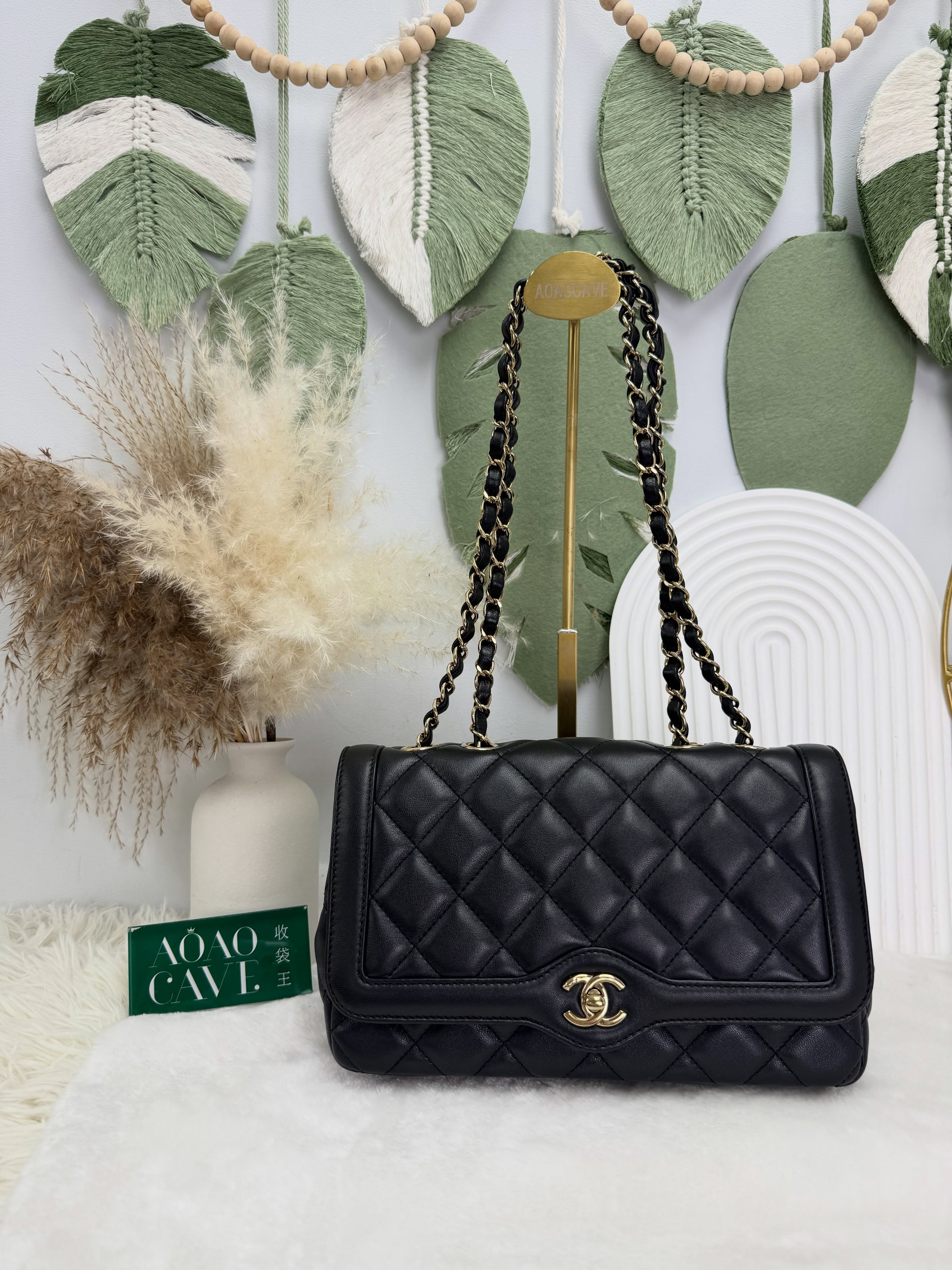 Chanel👜 PRE OWNED 🛍️Coco Curve Flap Bag 晶片款 有塵袋有單🖤
