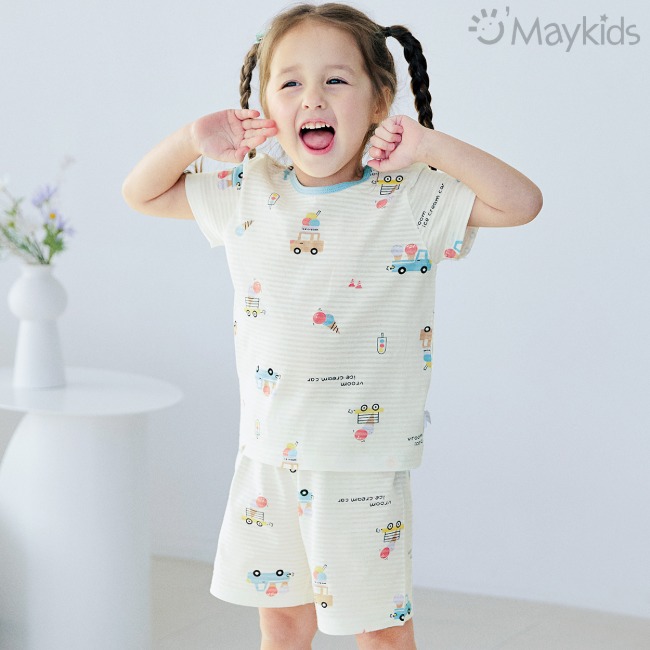 Maykids 5分袖家居服 (雪糕車)
