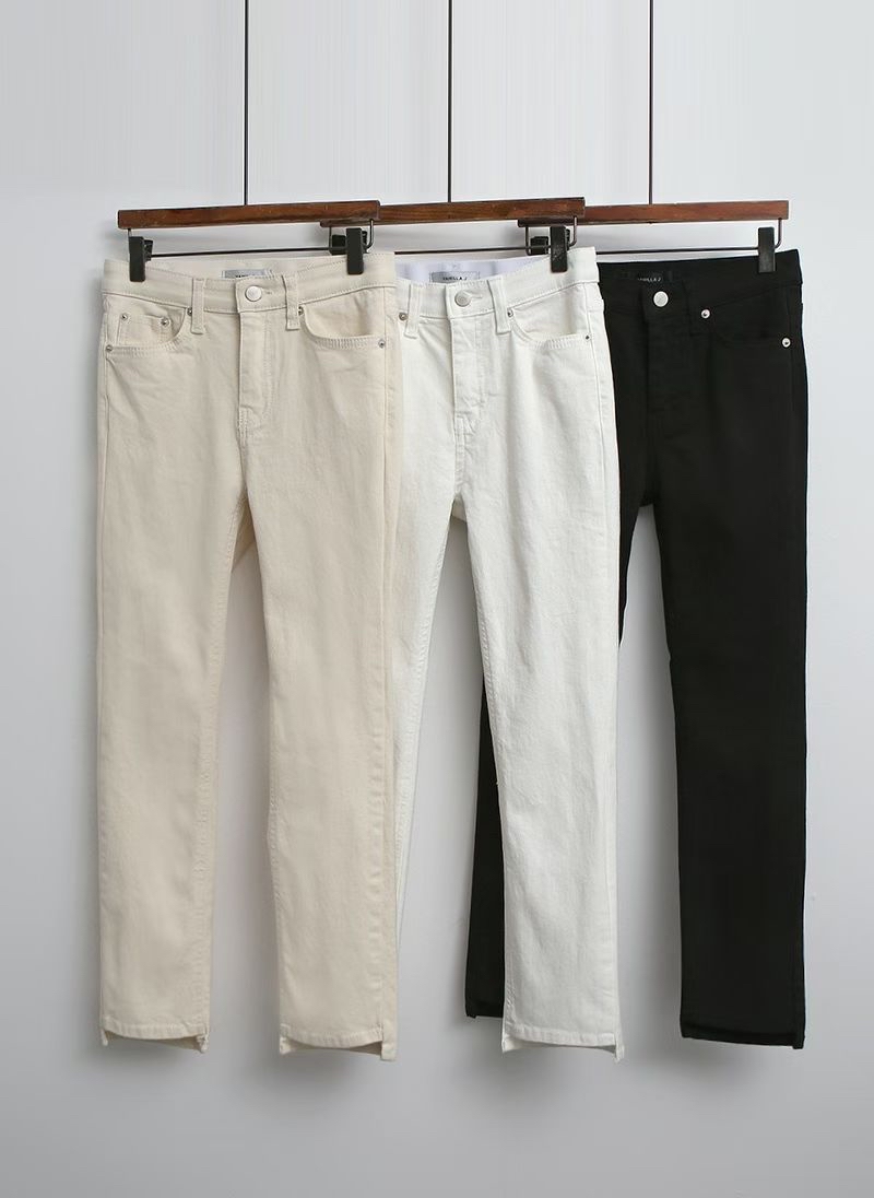 顯瘦修身彈性牛仔褲