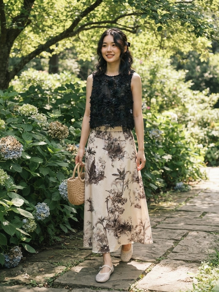 Korea Embroidery Top
