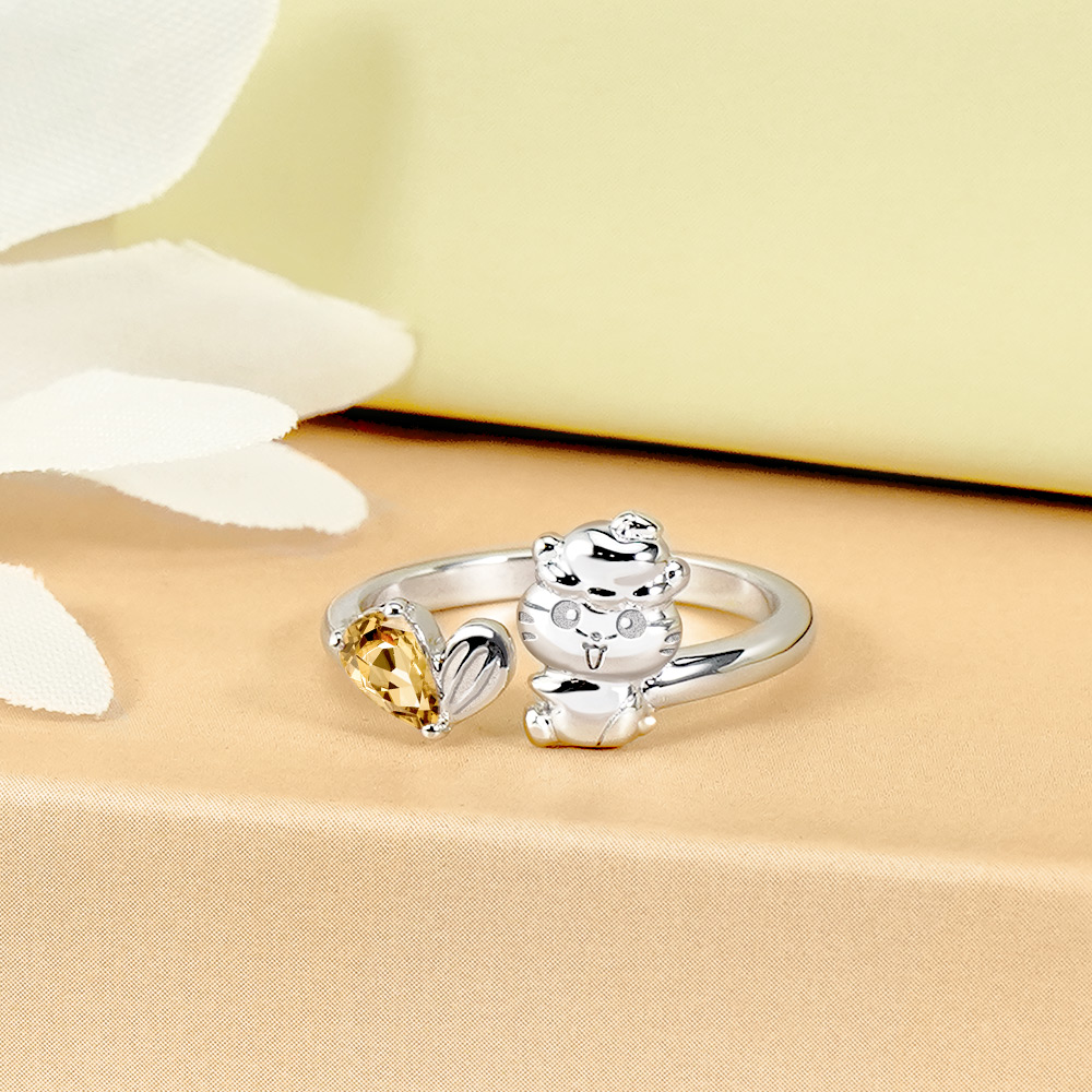 📦訂購 台灣限定 STORY 故事銀飾 X 三麗鷗 Sanrio Coro Coro Kuririn 經典系列 CK鼠 可樂鈴晶鑽純銀戒指